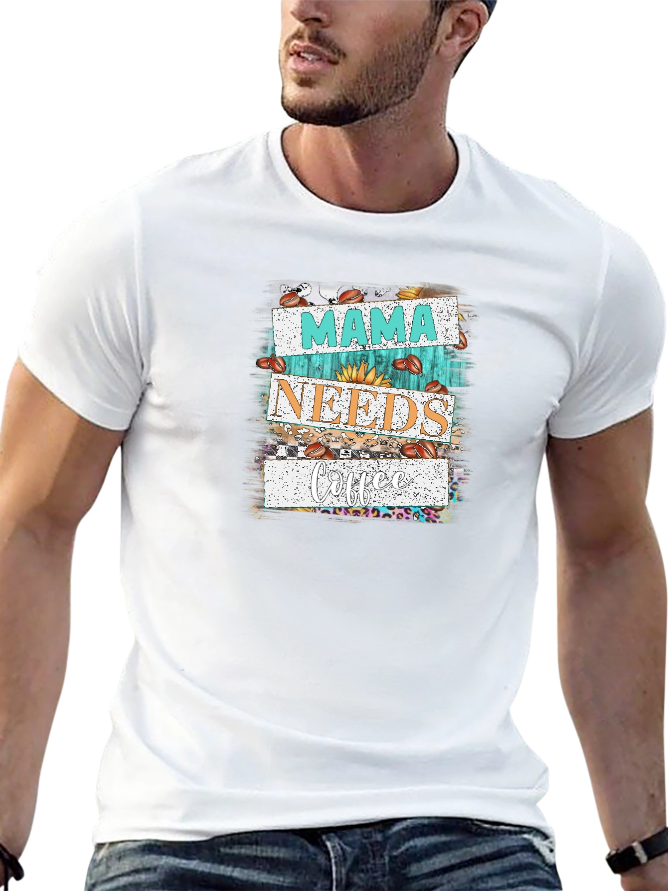 Mama Needs Coffee Graphic Tee - Trendy Black Shirt