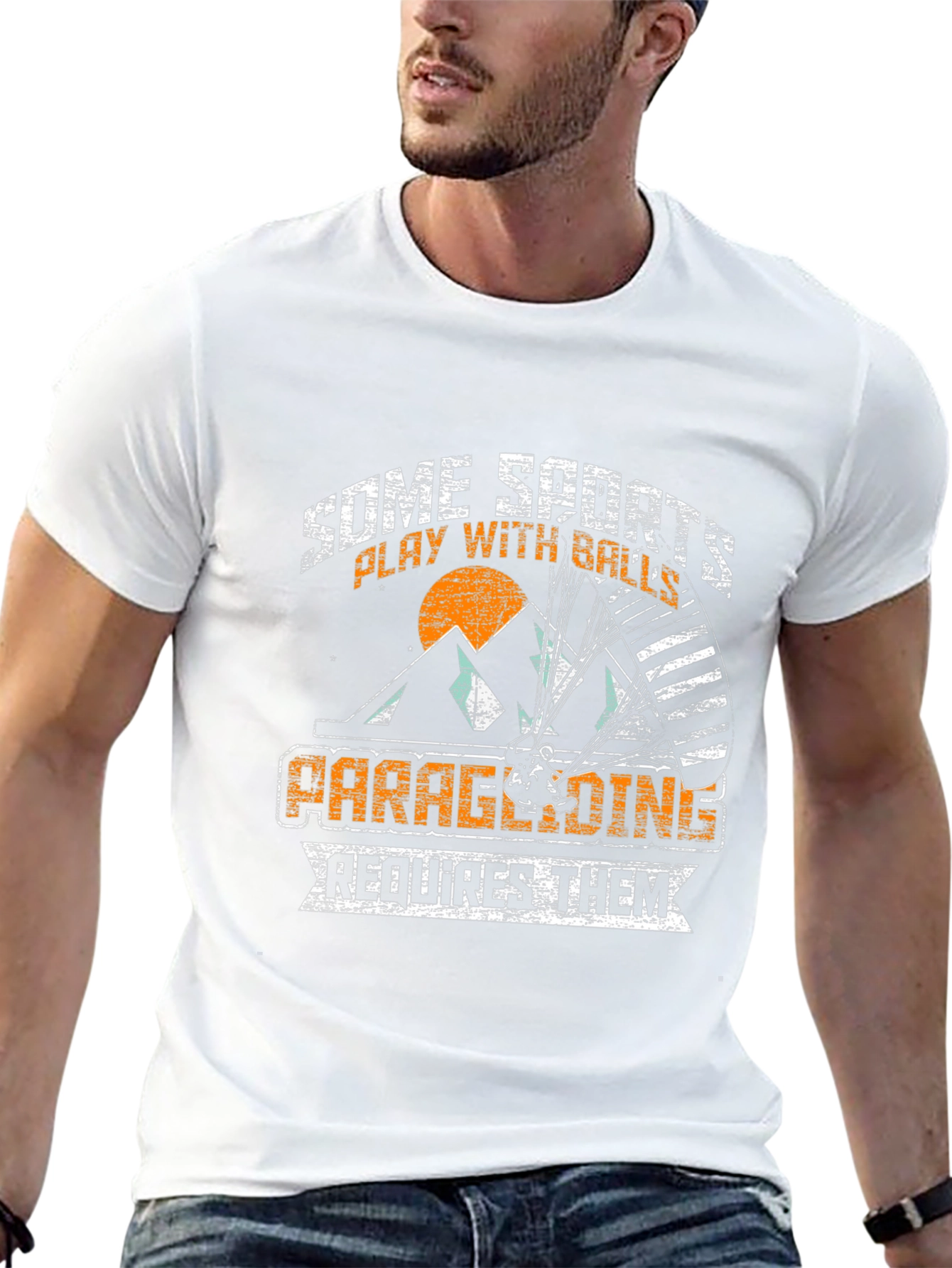 Paragliding T-Shirt: Some Sports Require Balls
