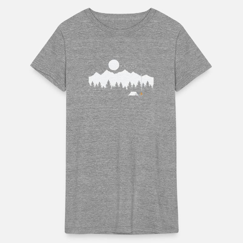 Camping with Tent and Campfire Vacation