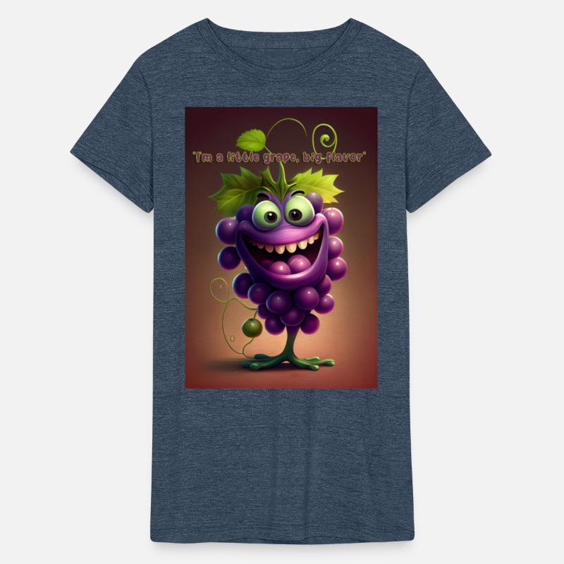 Cheerful Grape Caricature