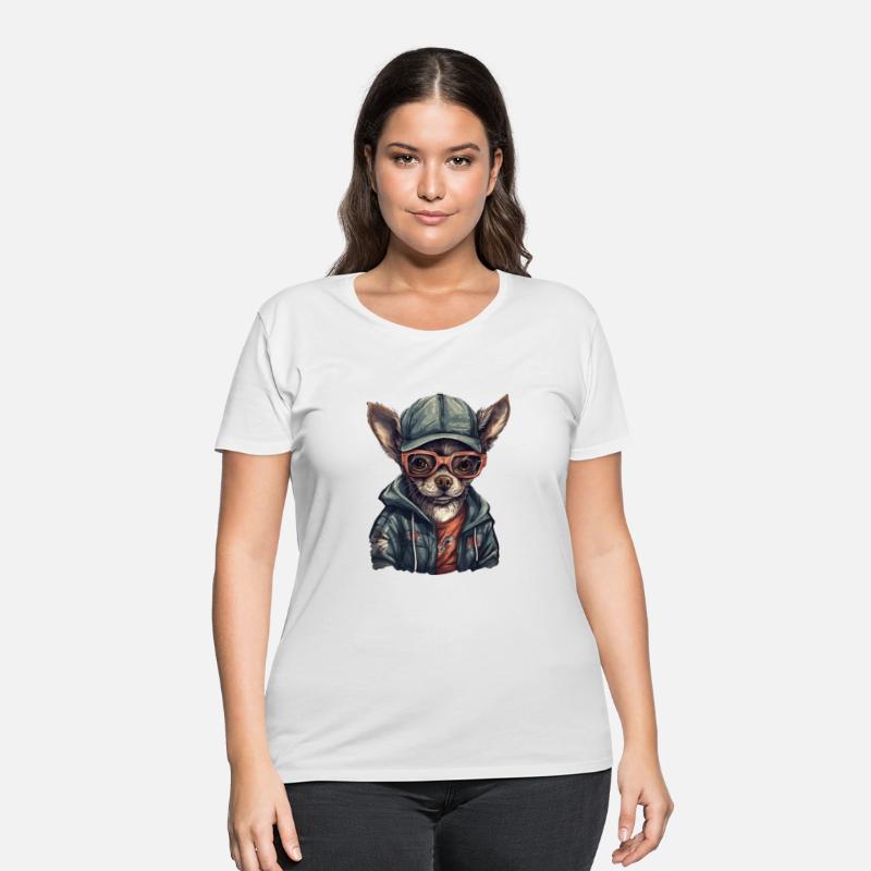 Chihuahua in streetwear cool Mexican dog breed