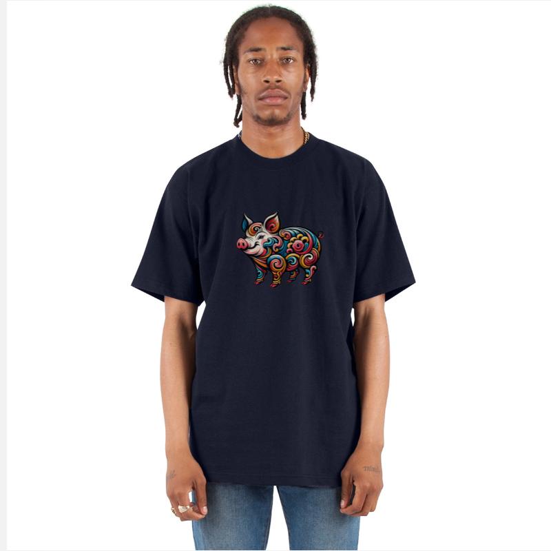 Chinese Zodiac Pig Elegant Graphic Design