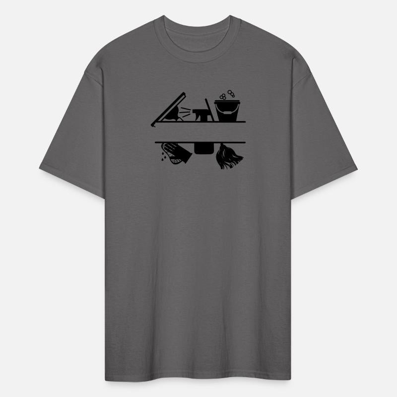 Cleaning tools logo transparent with bar