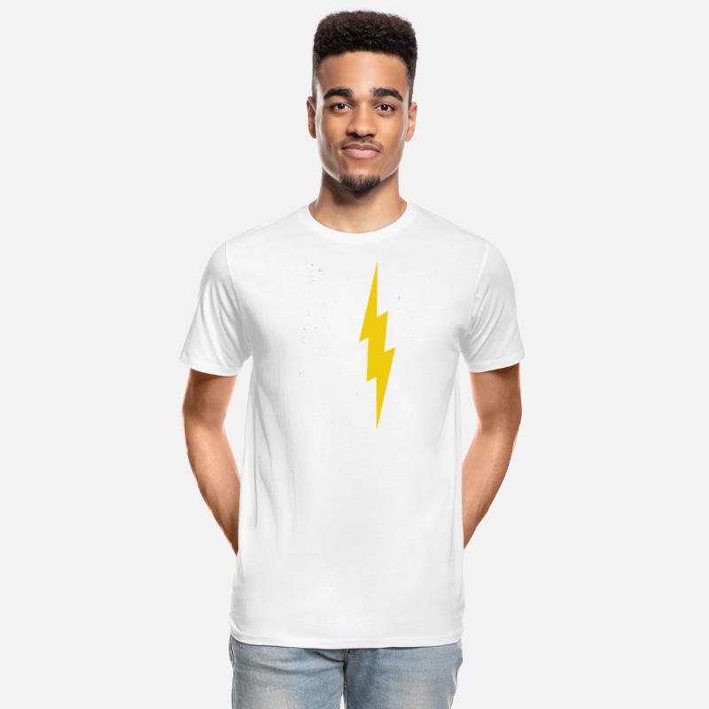 Cool Lightning Bolt And Flag Electrician