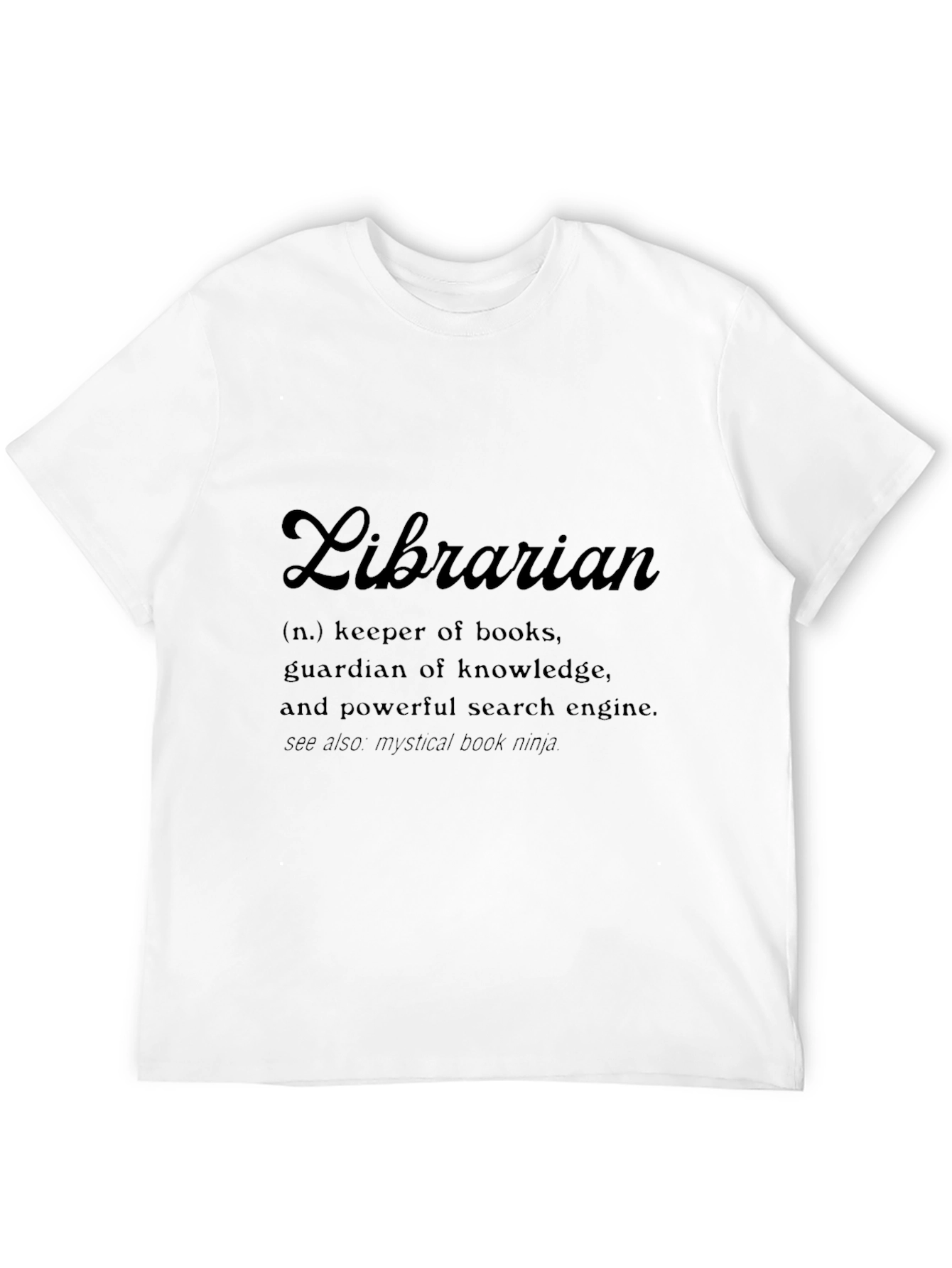 Librarian Definition T-Shirt - Book Lover Apparel