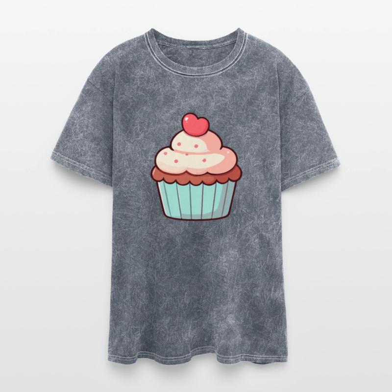 Cute Cupcake with Heart Topper