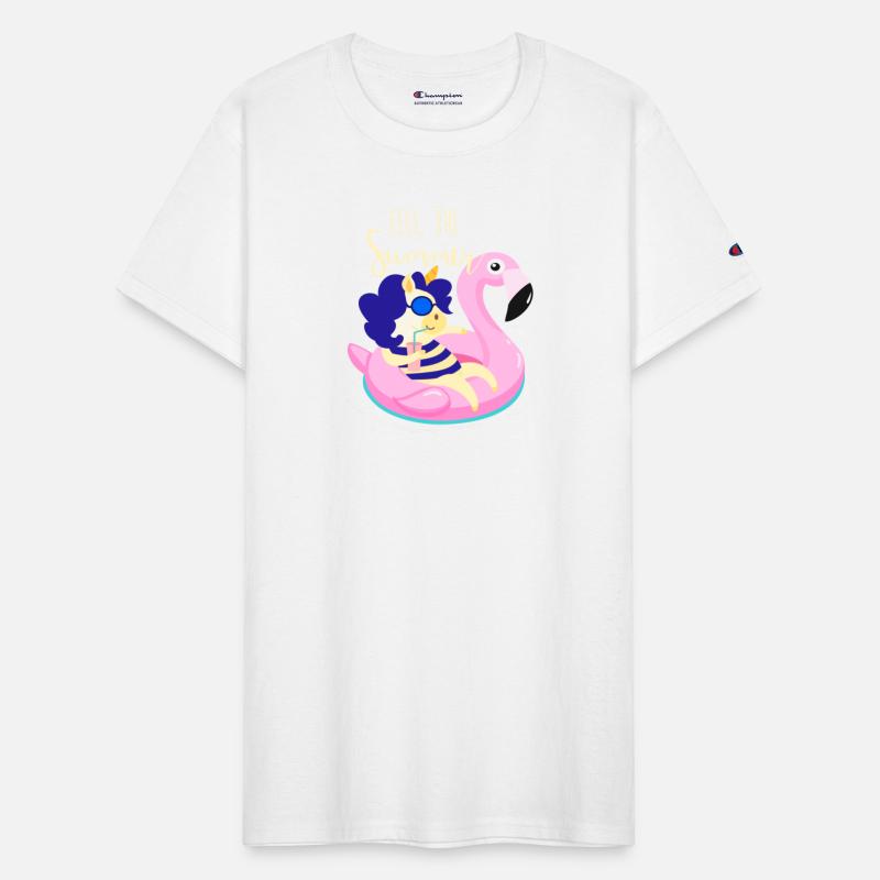 Cute Unicorn Relaxing In The Swimming Pool Design