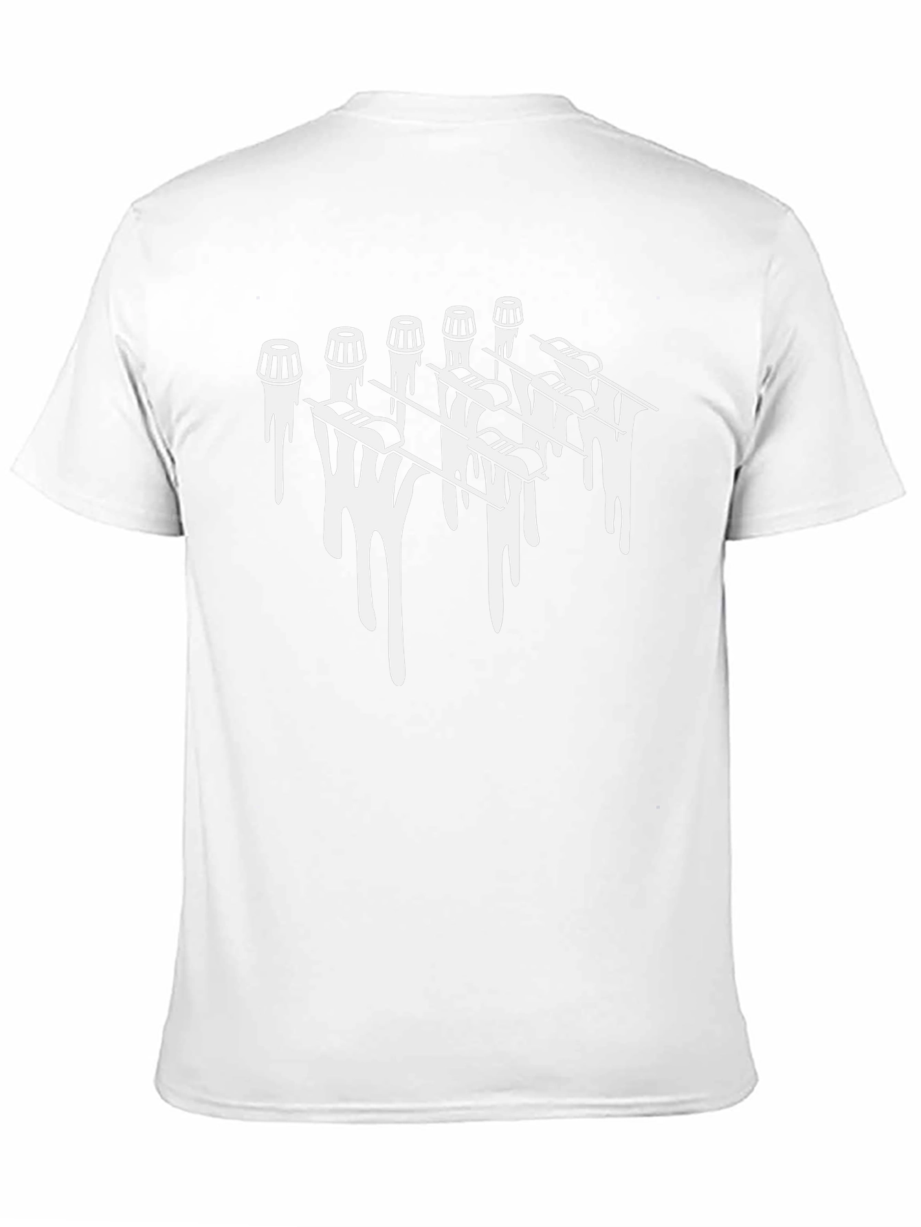 Modern Drip Graphic Black T-Shirt