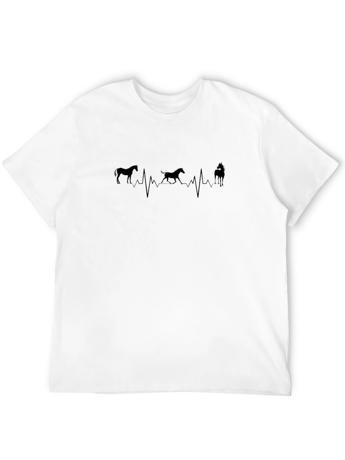 Horse Heartbeat T-Shirt - Equestrian Style