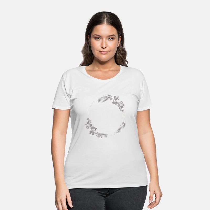 delicate frame of silver colored feathers & leaves