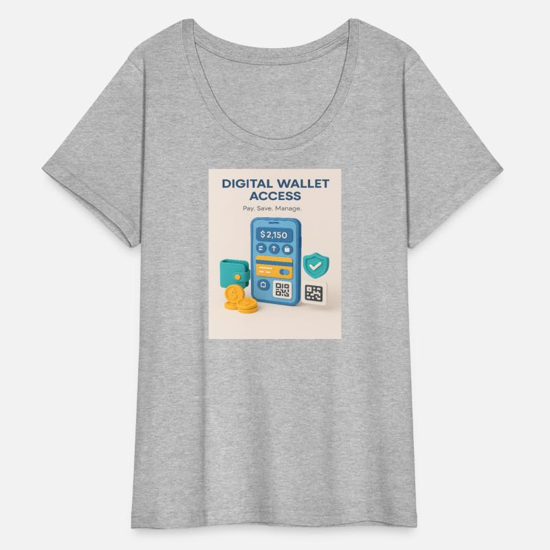 Digital Wallet Themed Clothing Design