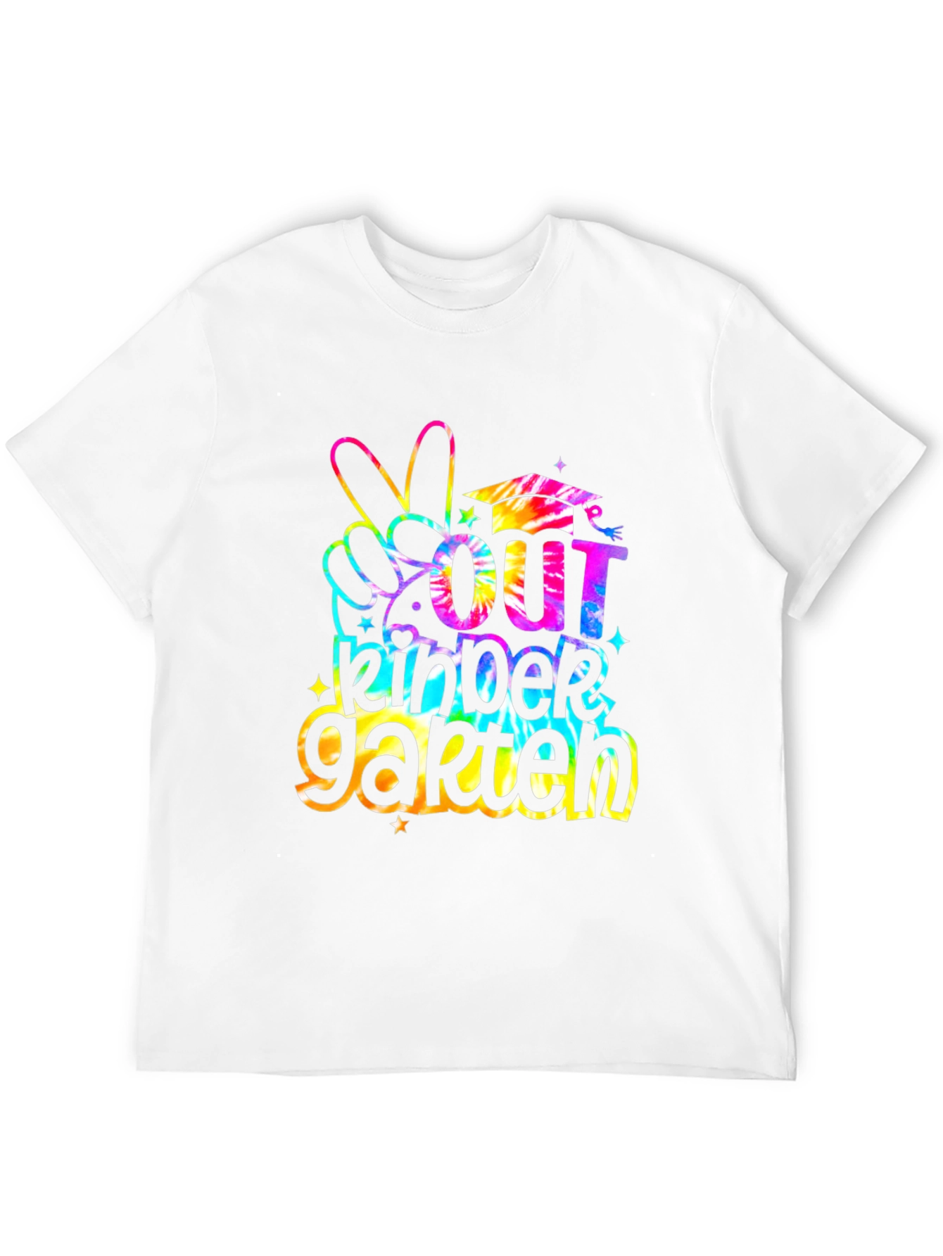 Out Kindergarten Tie Dye Graduation T-Shirt