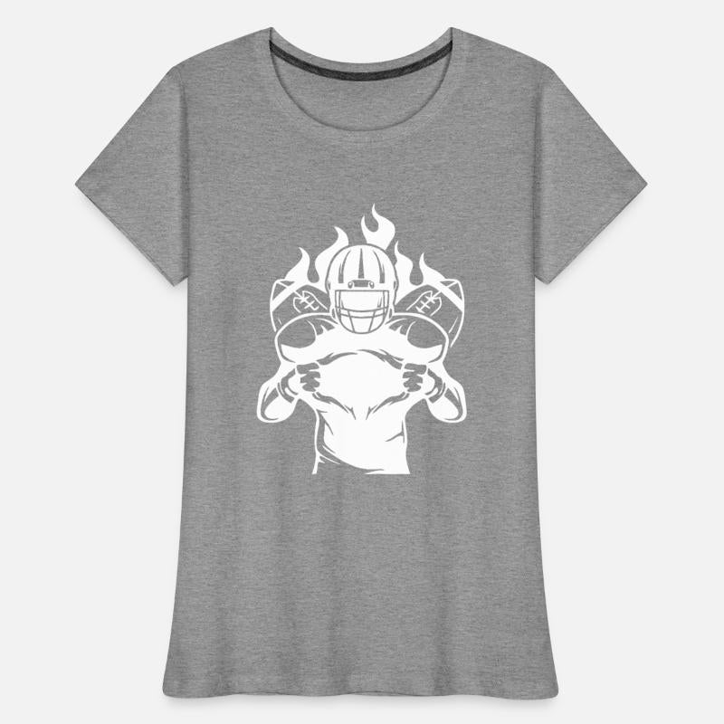 Fire Football Player Illustration