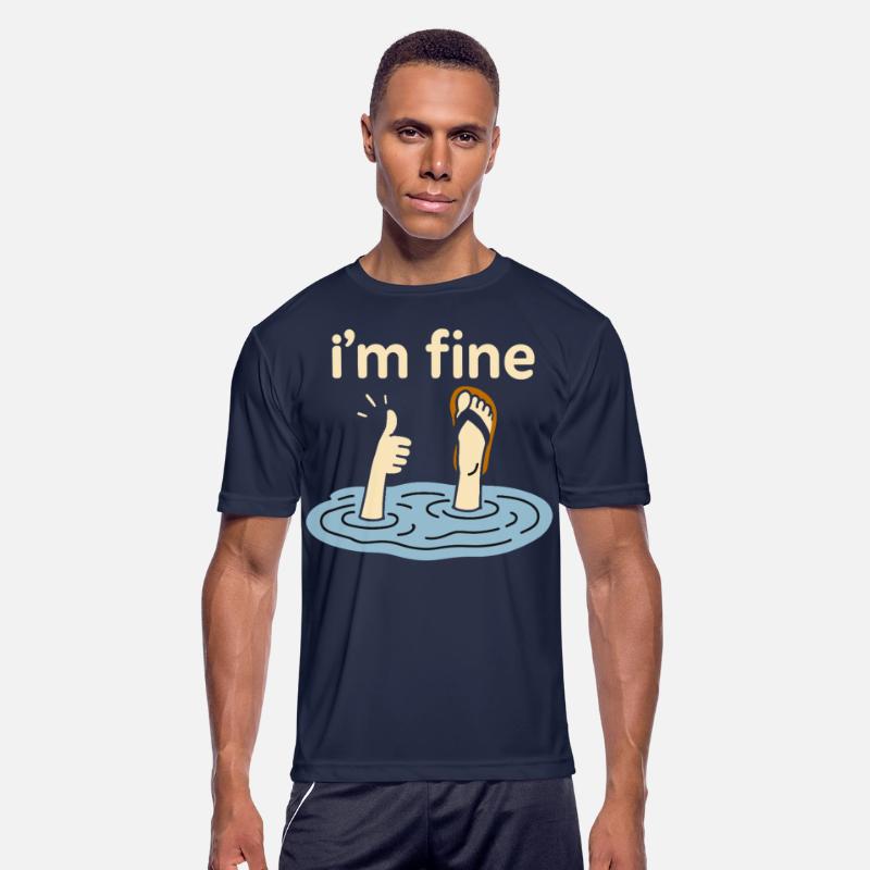 Funny T-Shirt I’m Fine Meme Humor Quote Design