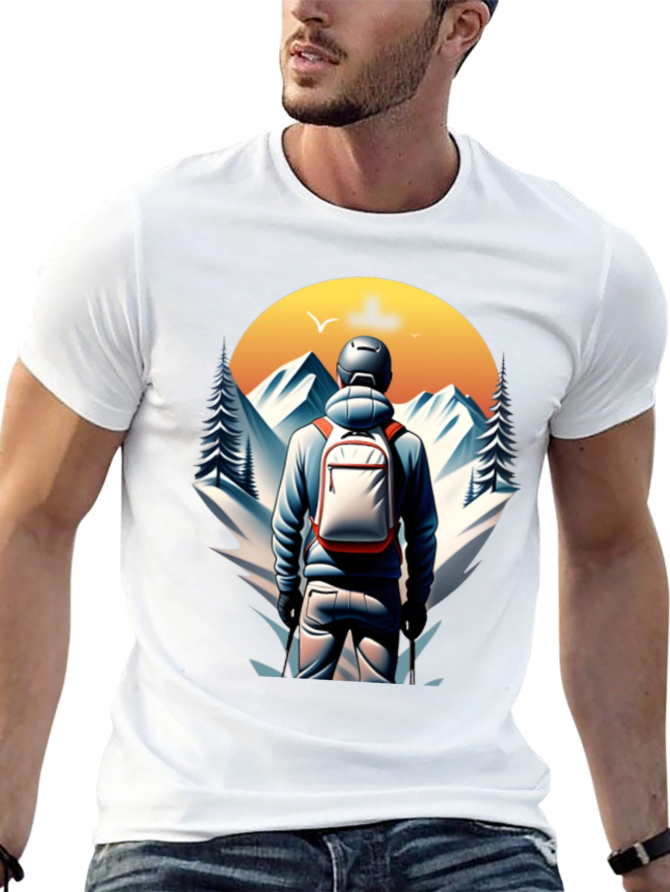 Mountain Hiker Graphic Tee - Adventure Awaits!