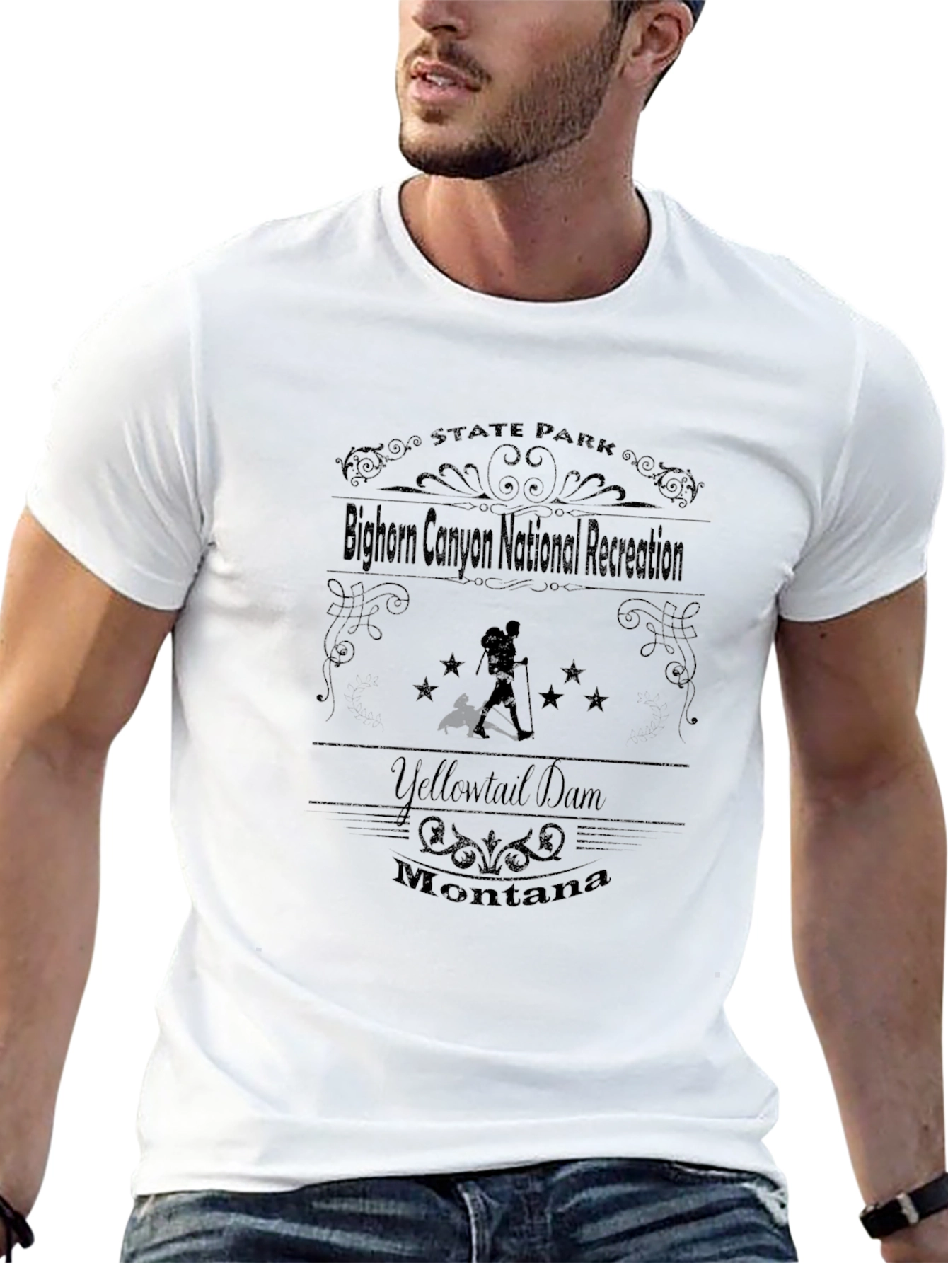 Bighorn Canyon National Recreation Black T-Shirt