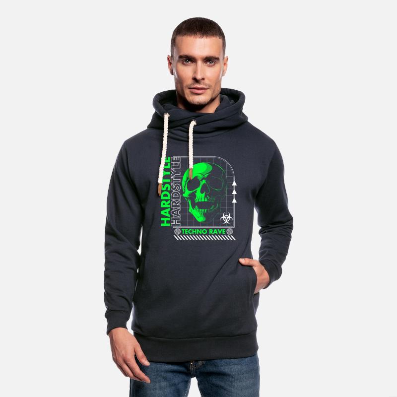Hardstyle Rave Outfit Green Skull Retro
