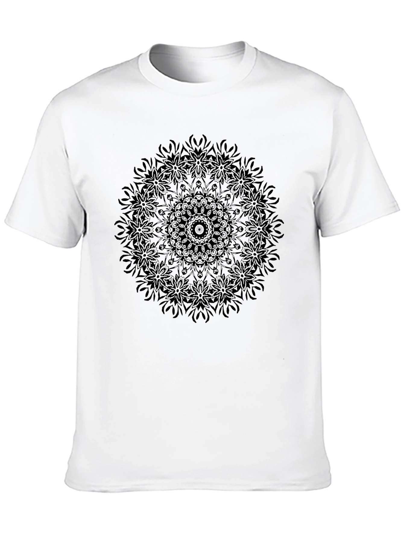 Black Mandala Graphic T-Shirt - Stylish Casual Wear