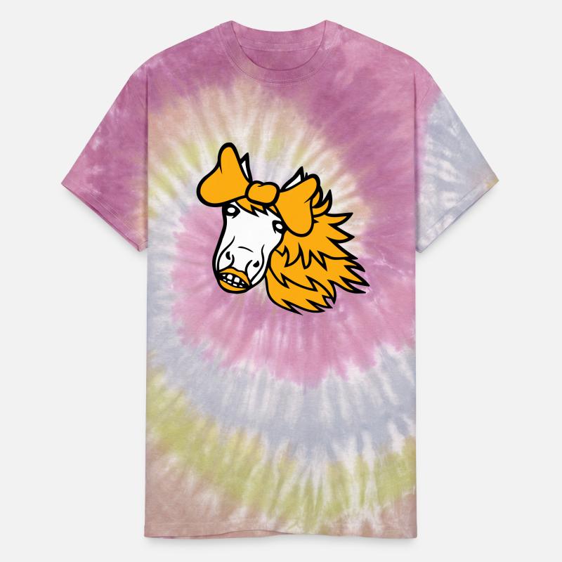 Horse Sweet Girl Female Cute Bow Tie Long Hair Fun