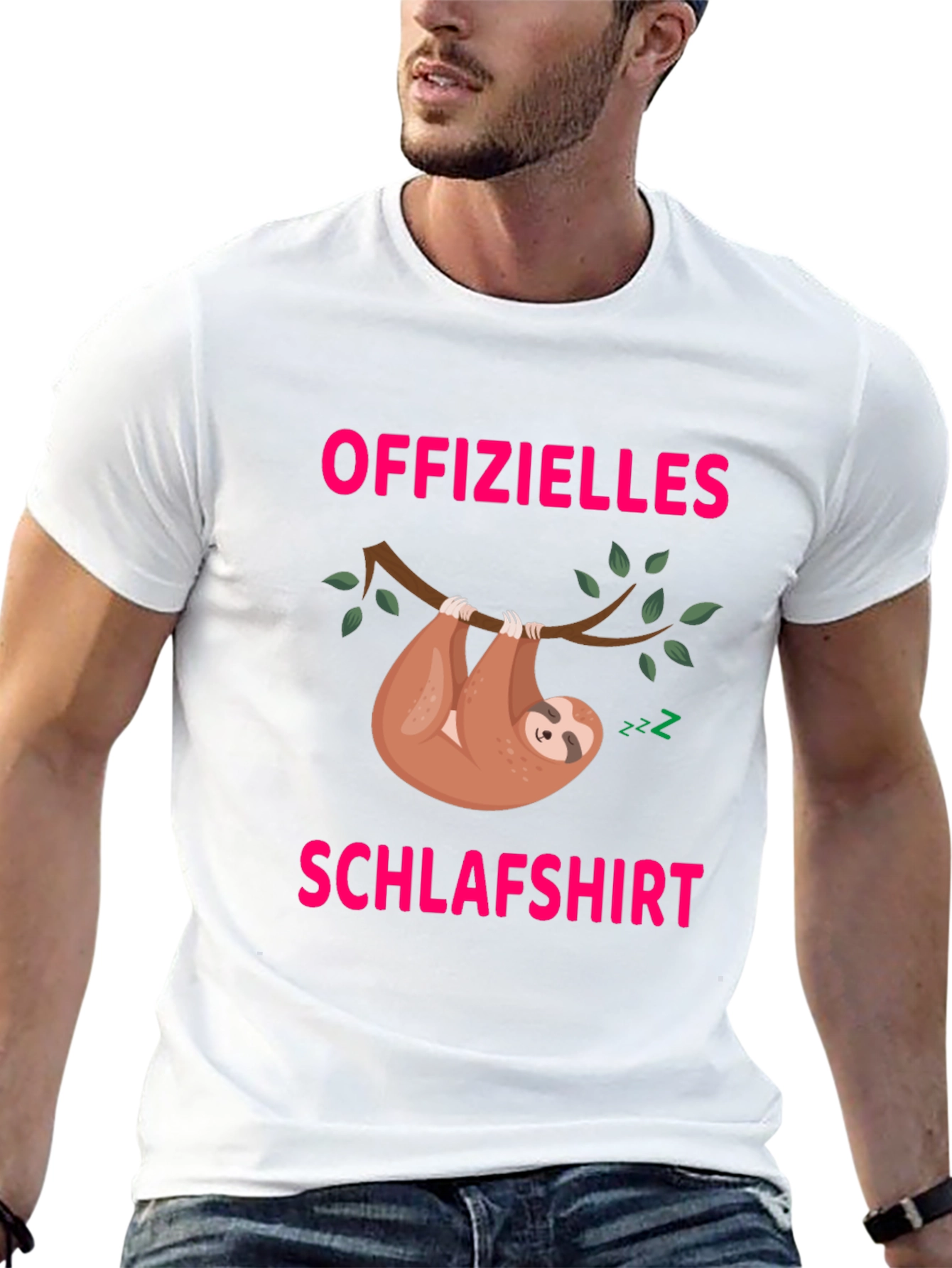 Funny Sloth Schlafshirt Graphic T-Shirt