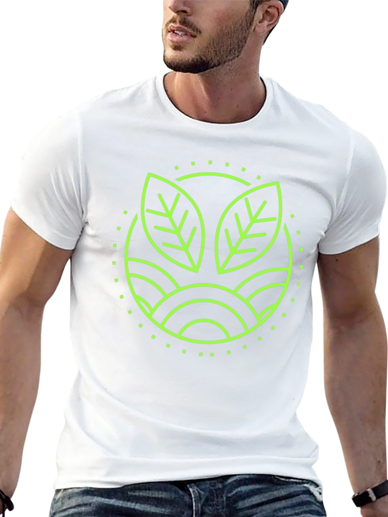 Eco-Friendly Graphic Tee - Stylish Black T-Shirt
