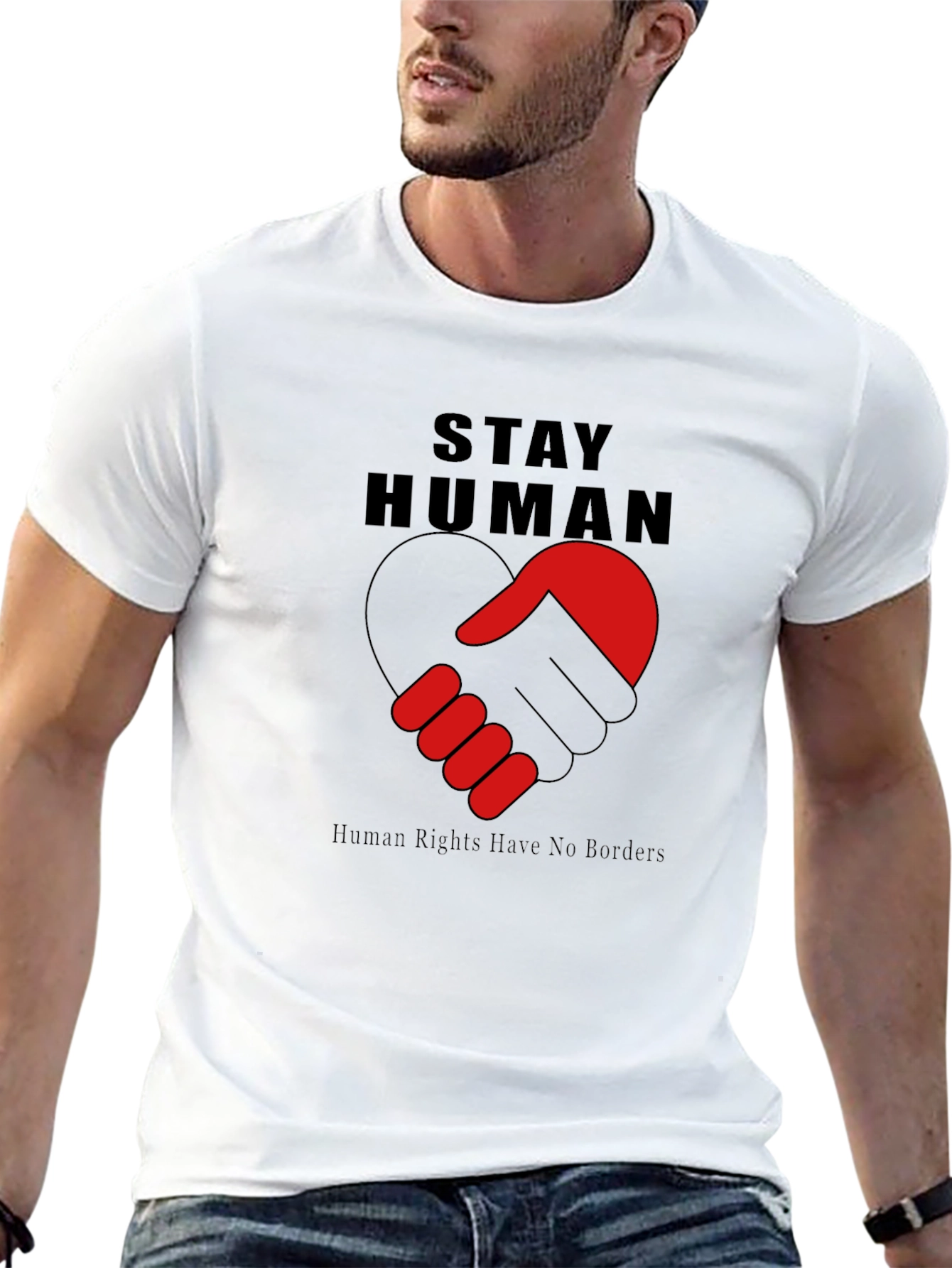 Stay Human Graphic Tee - Human Rights Shirt