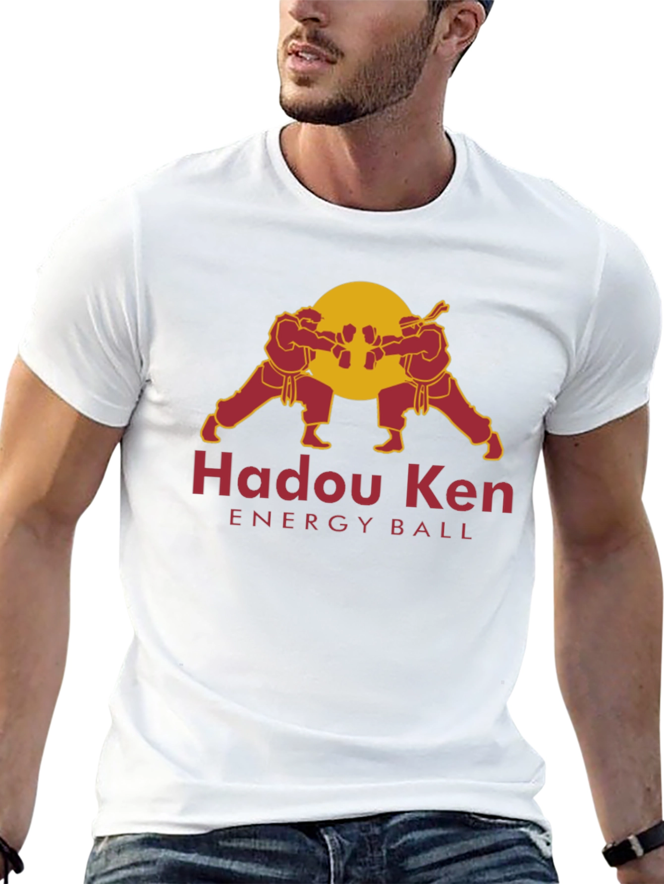 Hadou Ken Energy Ball Black T-Shirt