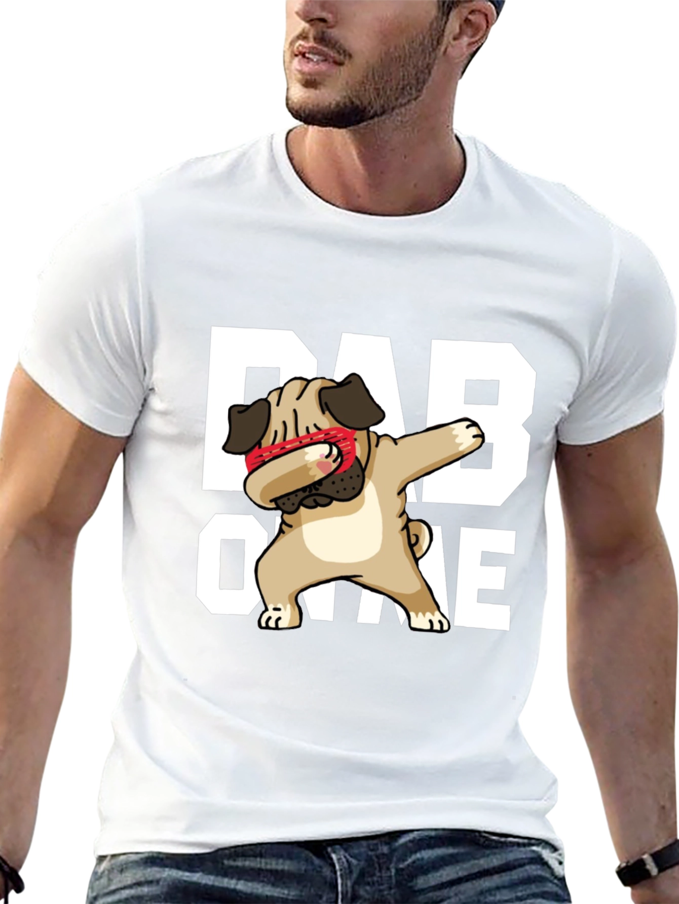 Dabbing Pug Dad Life T-Shirt