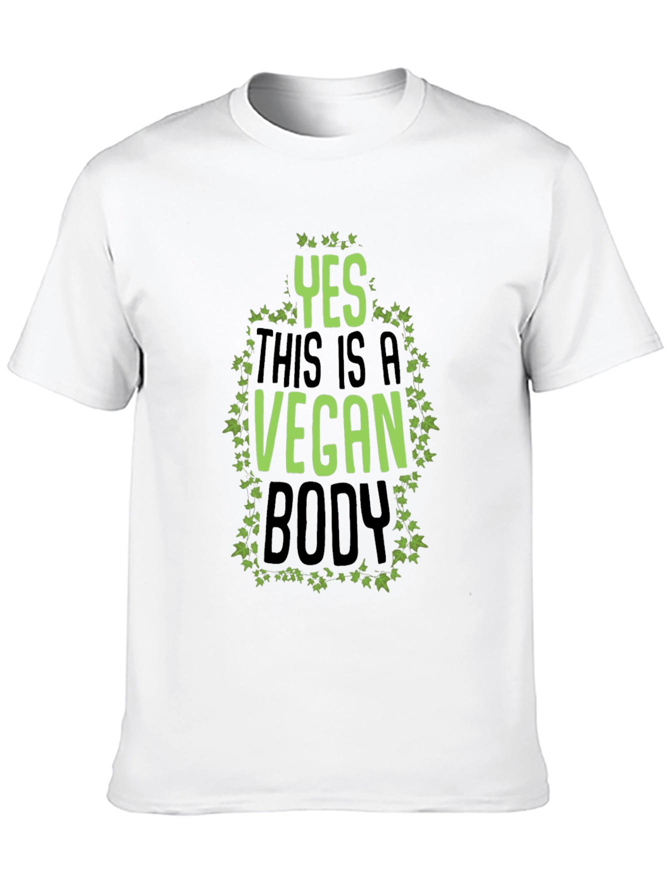 Yes This Is A Vegan Body Black T-Shirt