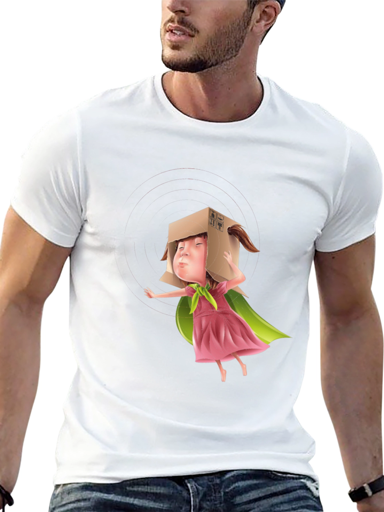 Box Head Kid Graphic Tee - Black T-Shirt