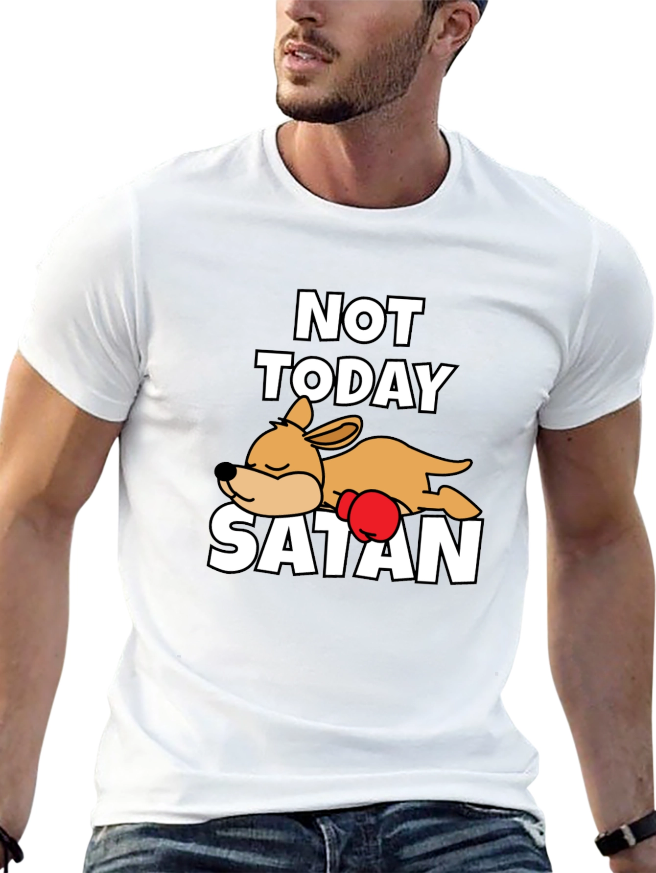 Not Today Satan Dog T-Shirt
