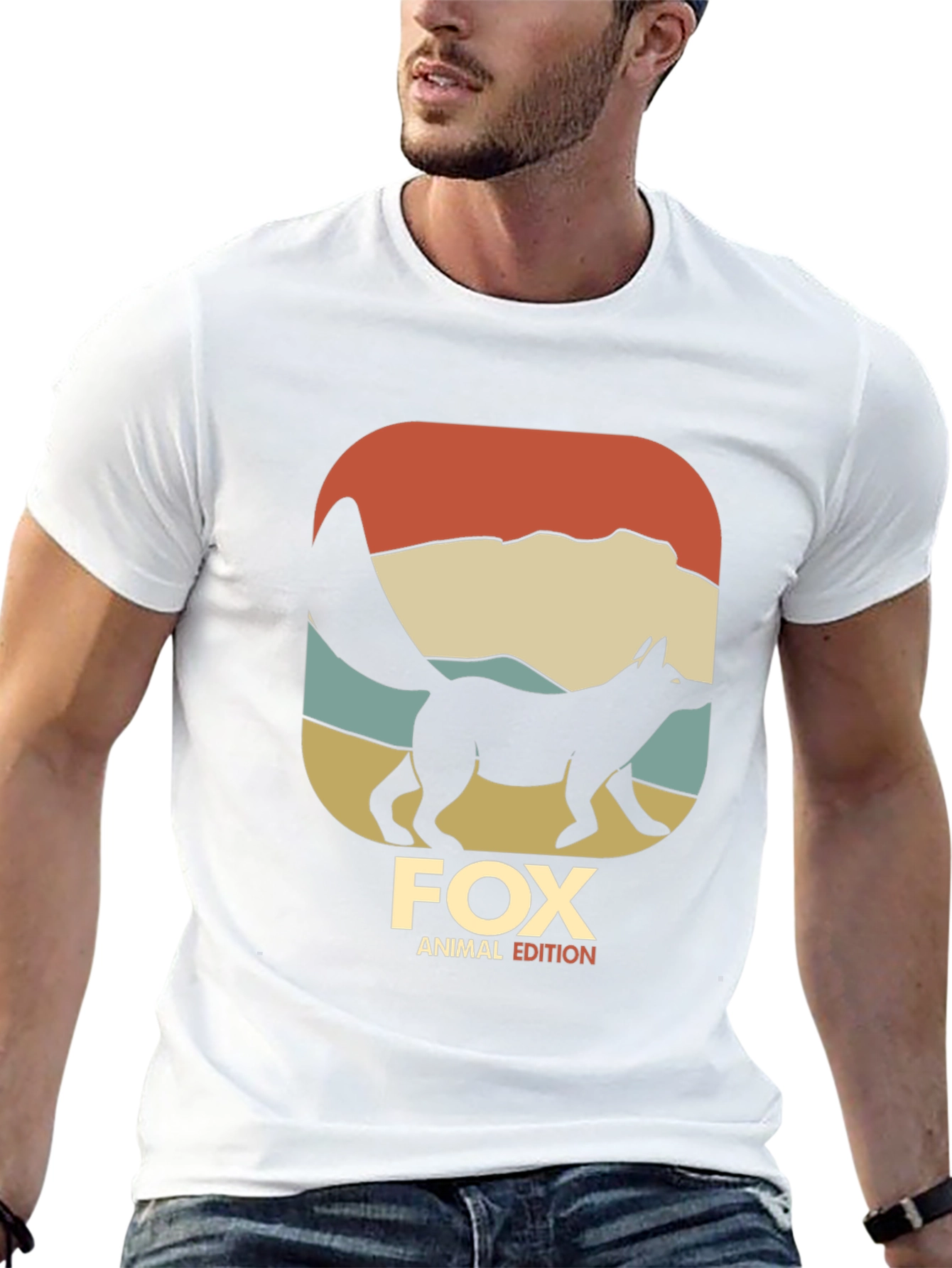 Fox Animal Edition Black Graphic T-Shirt