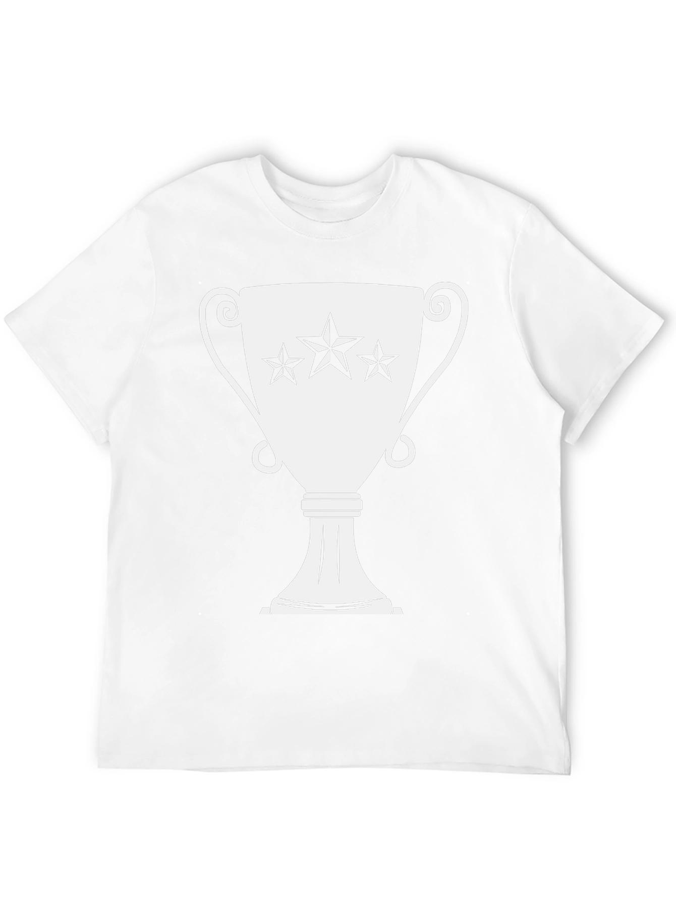 Trophy Star Graphic Tee - Black Cotton Casual Shirt