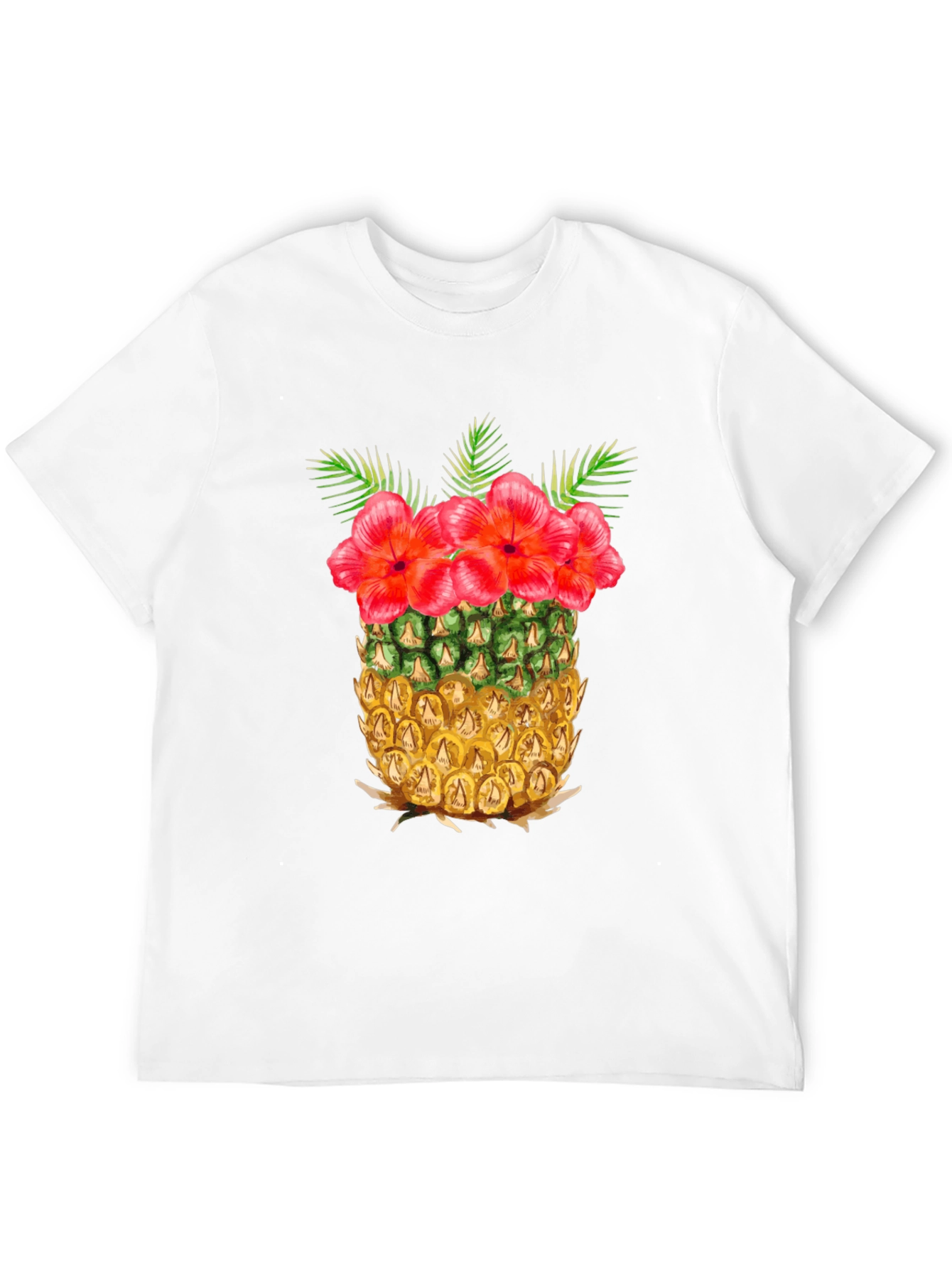 Tropical Pineapple Floral T-Shirt