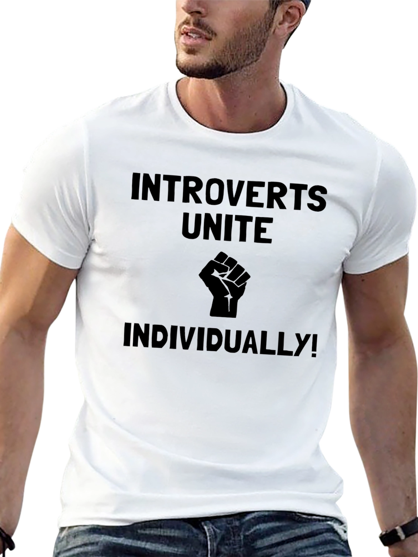 Introverts Unite T-Shirt - Black Humor Tee