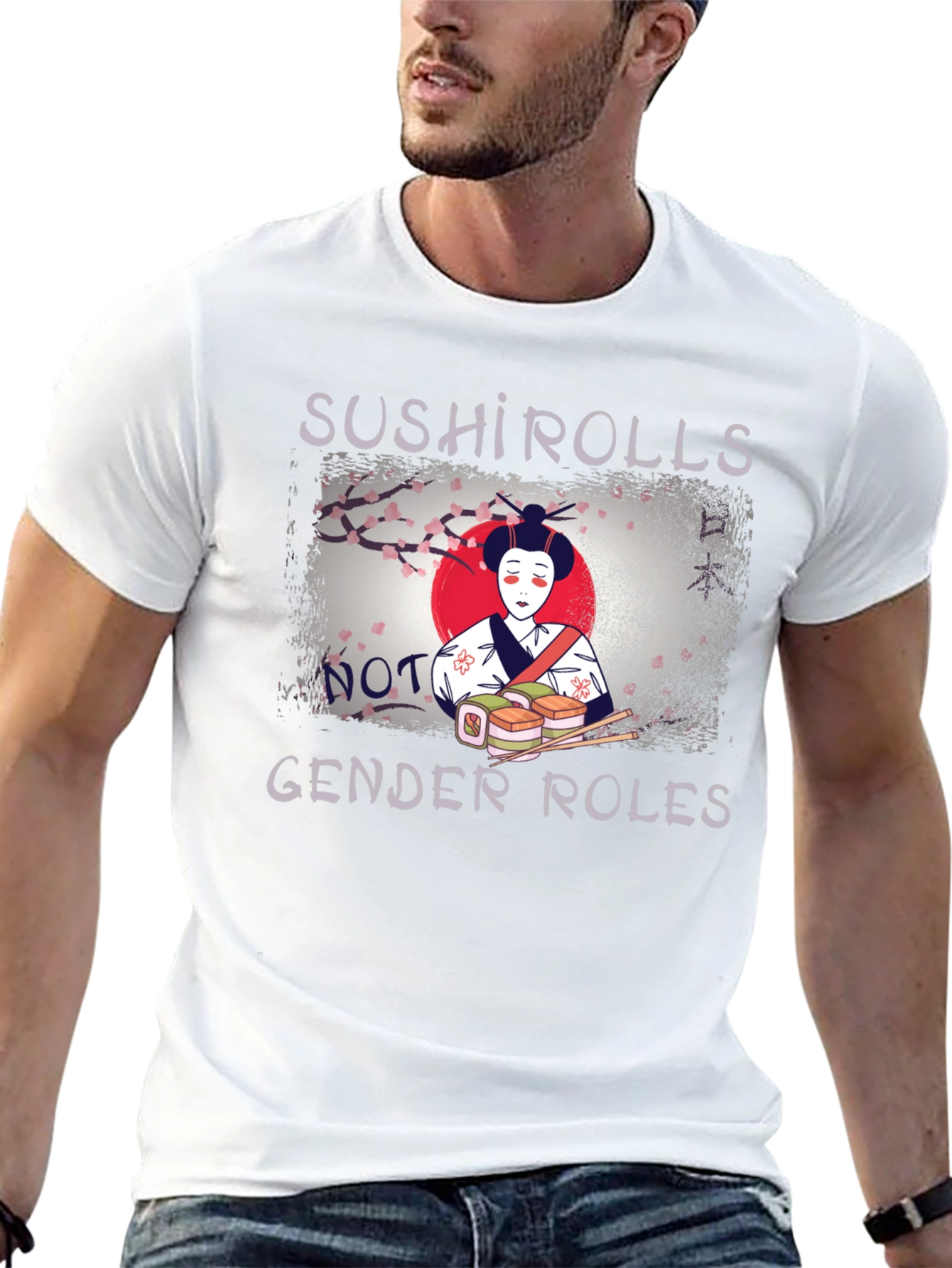 Sushi Rolls Not Gender Roles T-Shirt