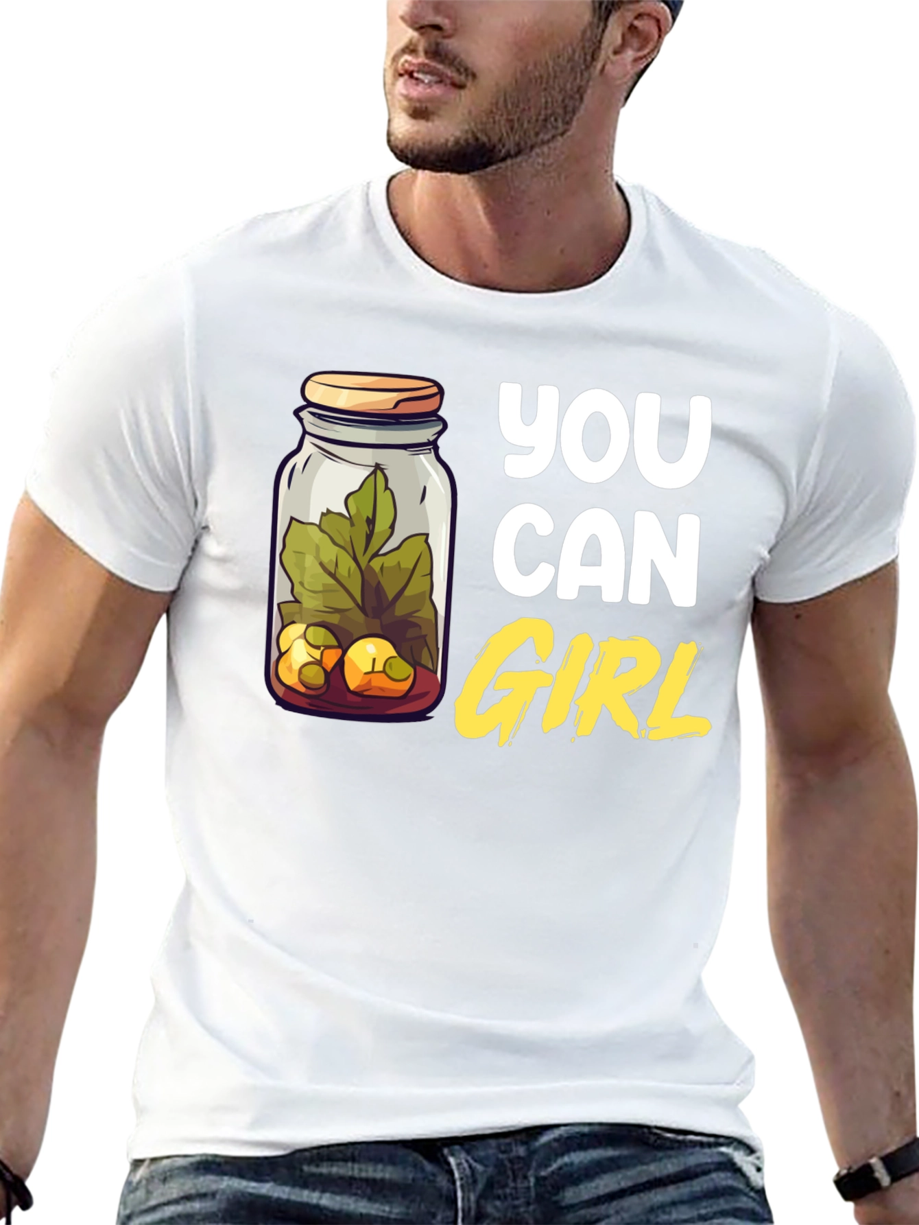 You Can Girl Pickle Jar T-Shirt