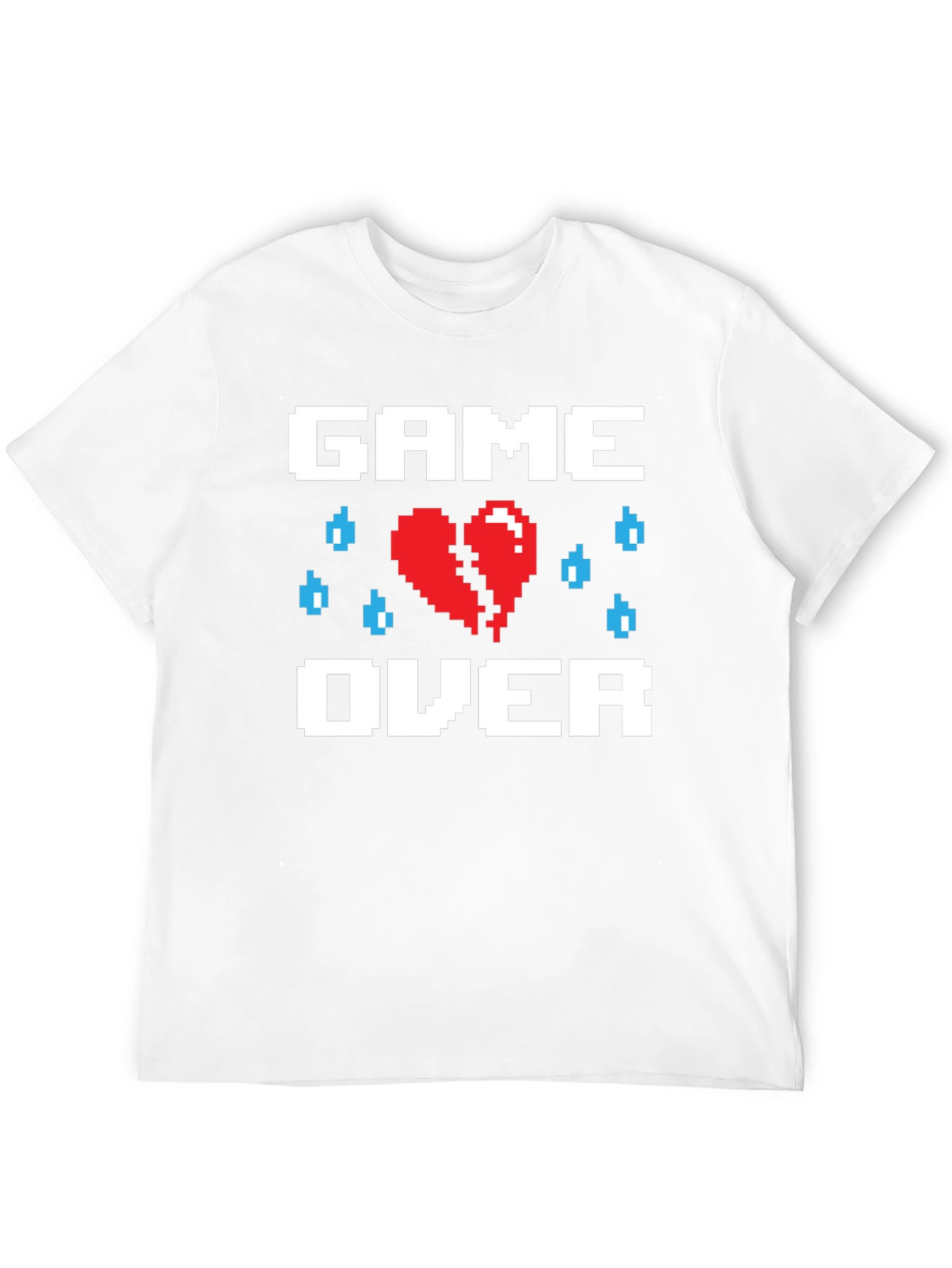 Pixel Heart Game Over T-Shirt