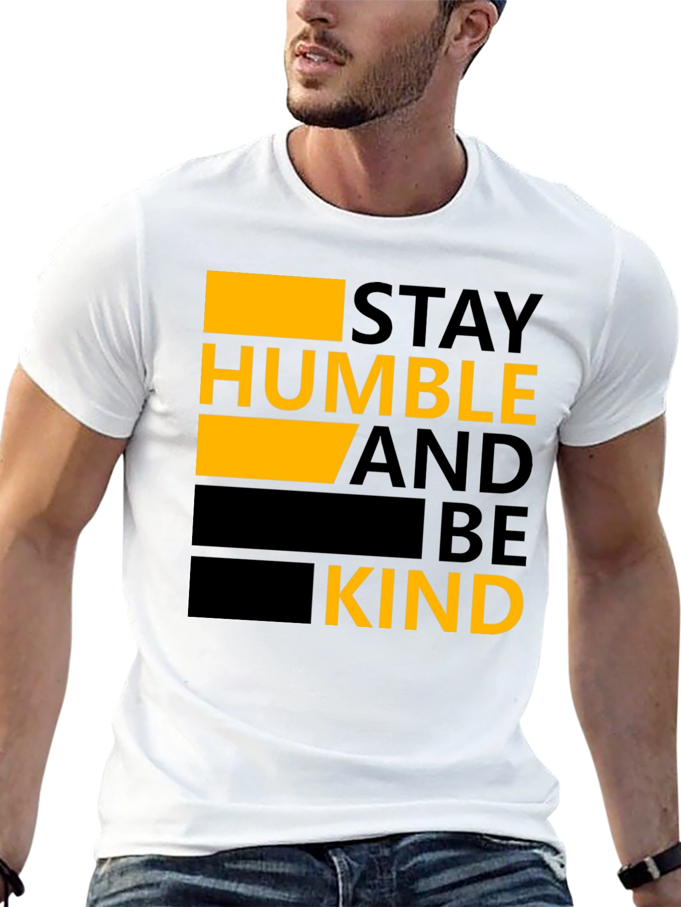 Stay Humble and Be Kind Graphic Tee - Black