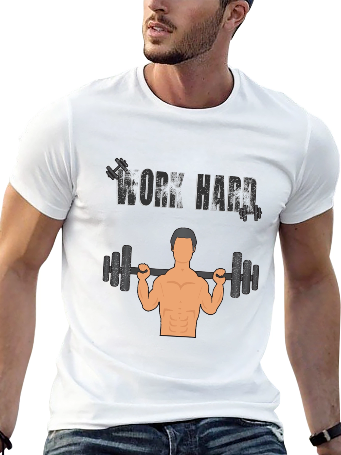 Work Hard Gym T-Shirt - Fitness Apparel