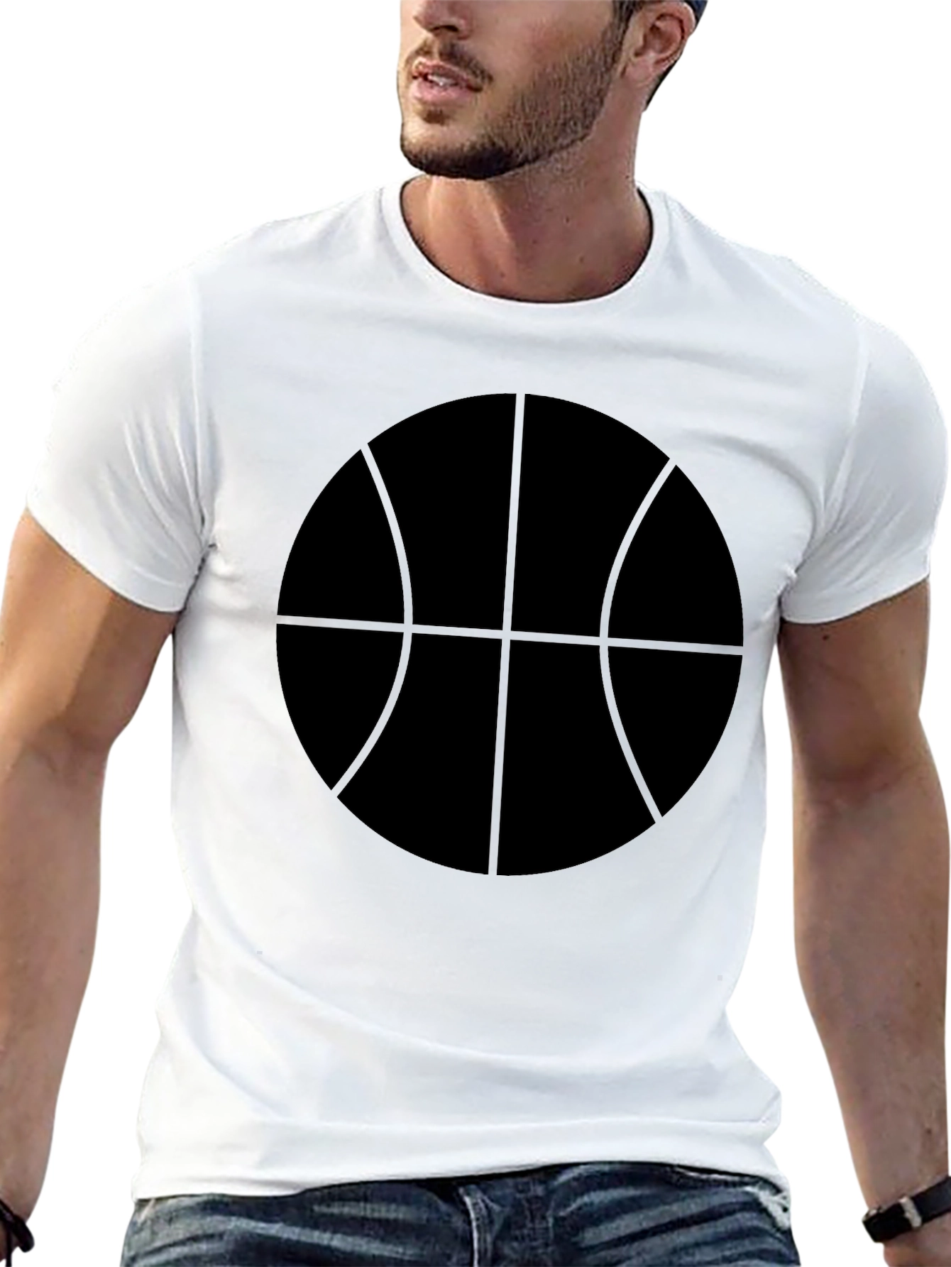 Black Basketball Graphic T-Shirt