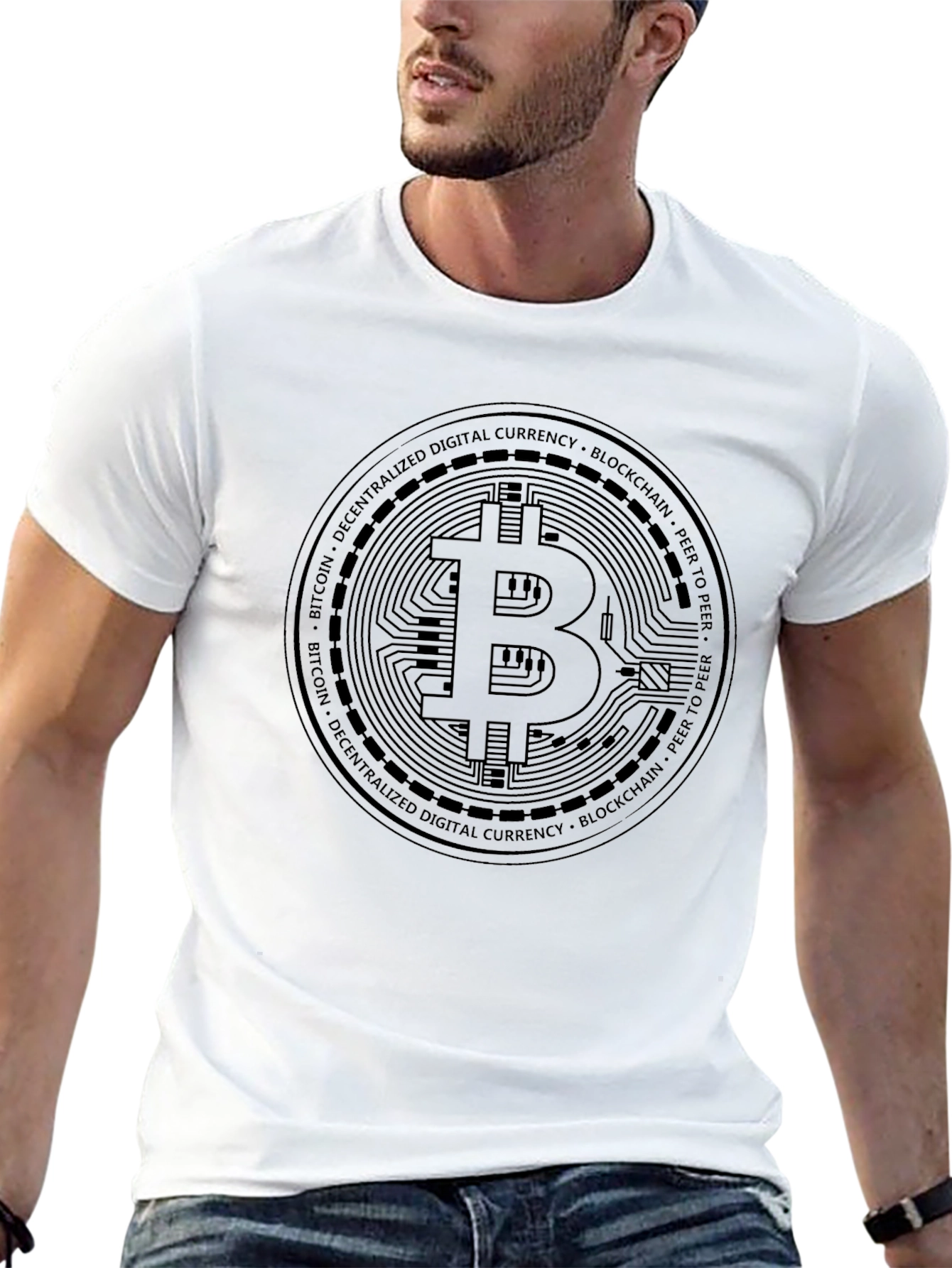Bitcoin Graphic Tee - Crypto Digital Currency T-Shirt