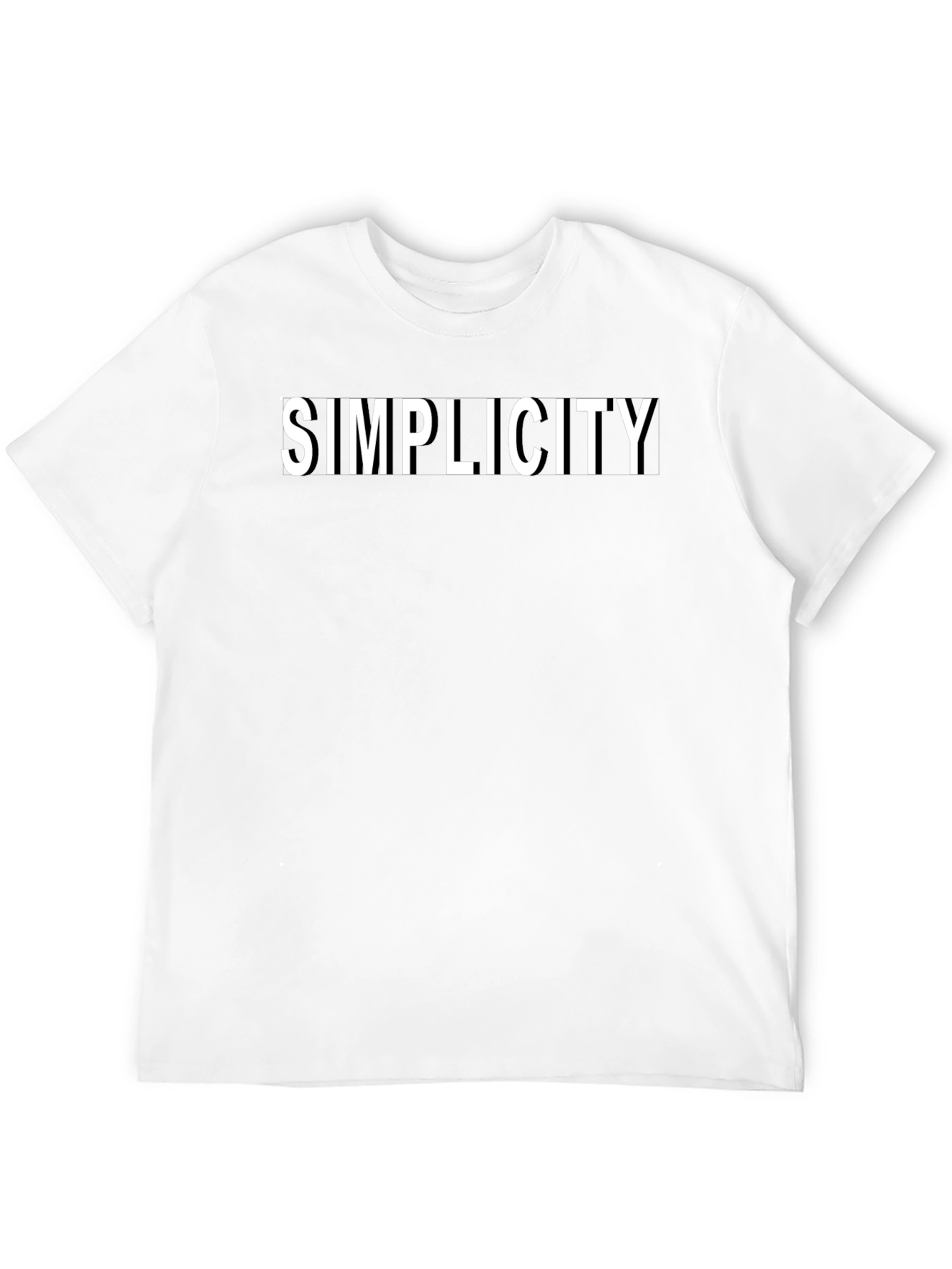 Simplicity Black T-Shirt - Minimalist Style