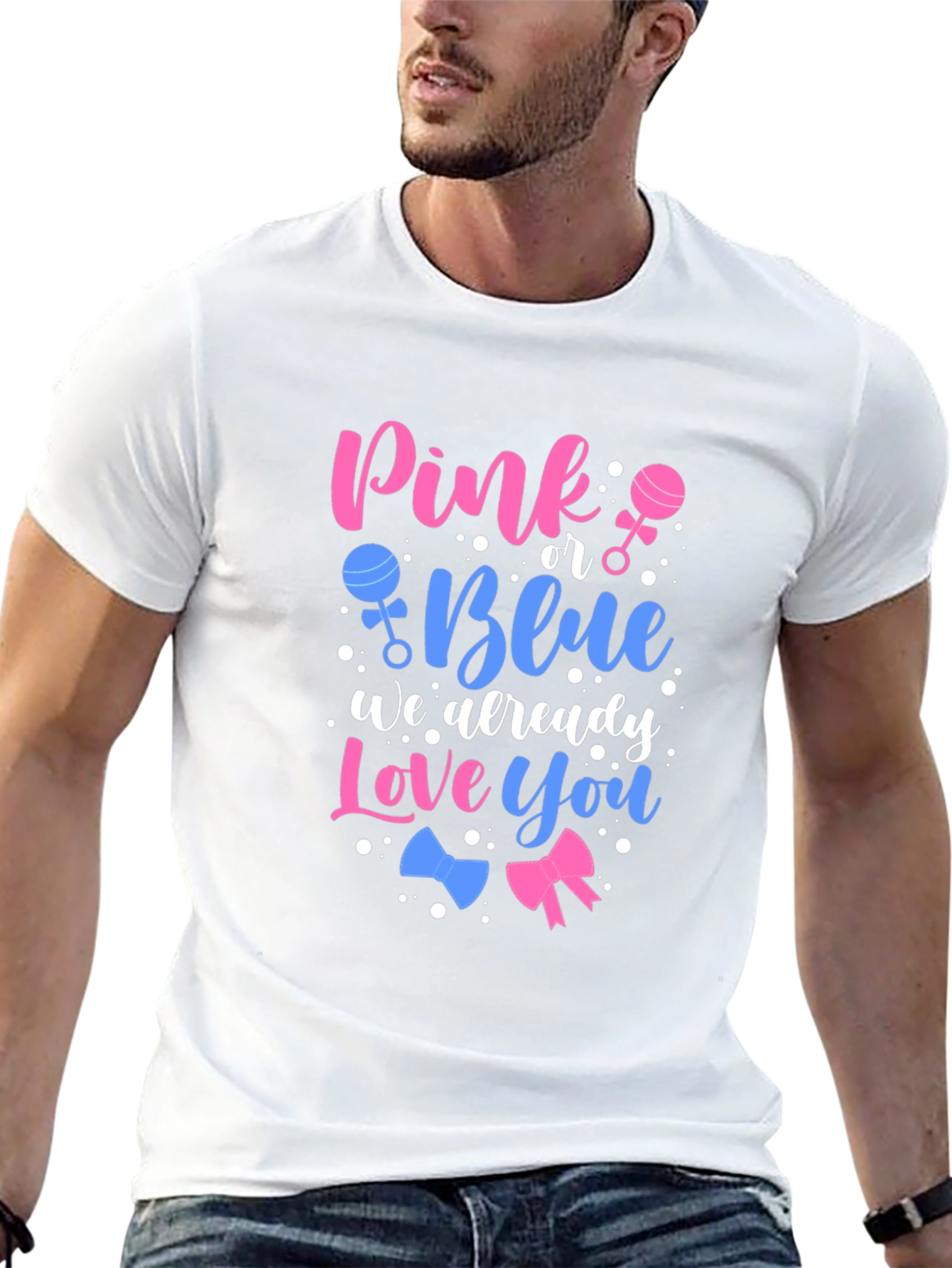 Pink or Blue Gender Reveal T-Shirt