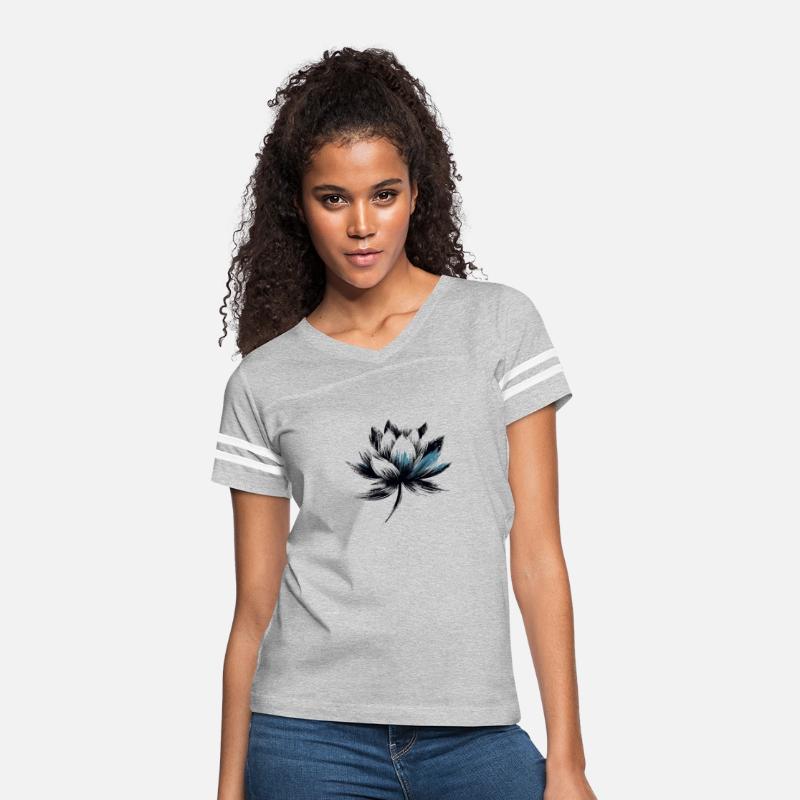 Modern Lotus Flower with Brushstroke Effect 1