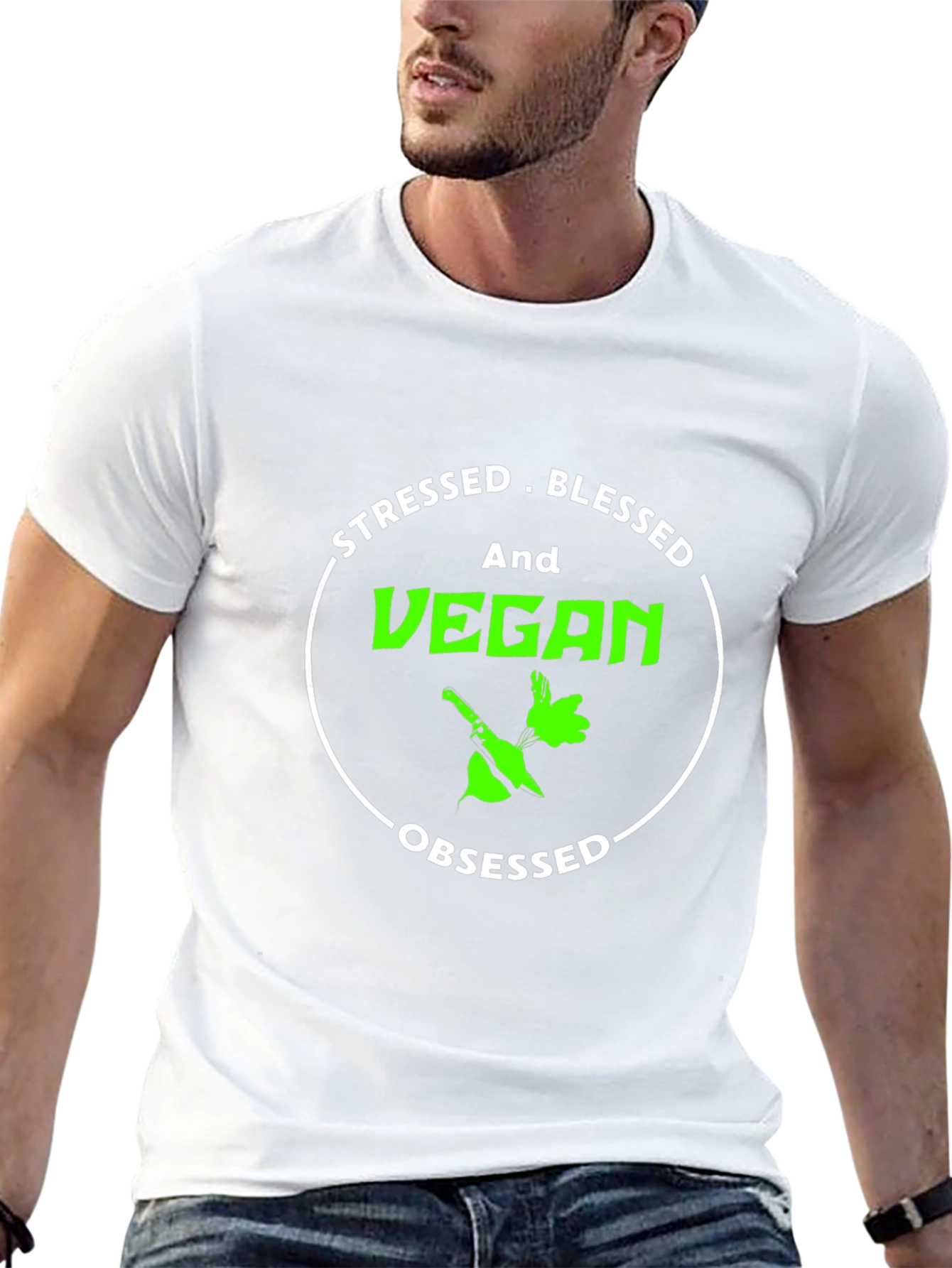 Stressed Blessed And Vegan T-Shirt