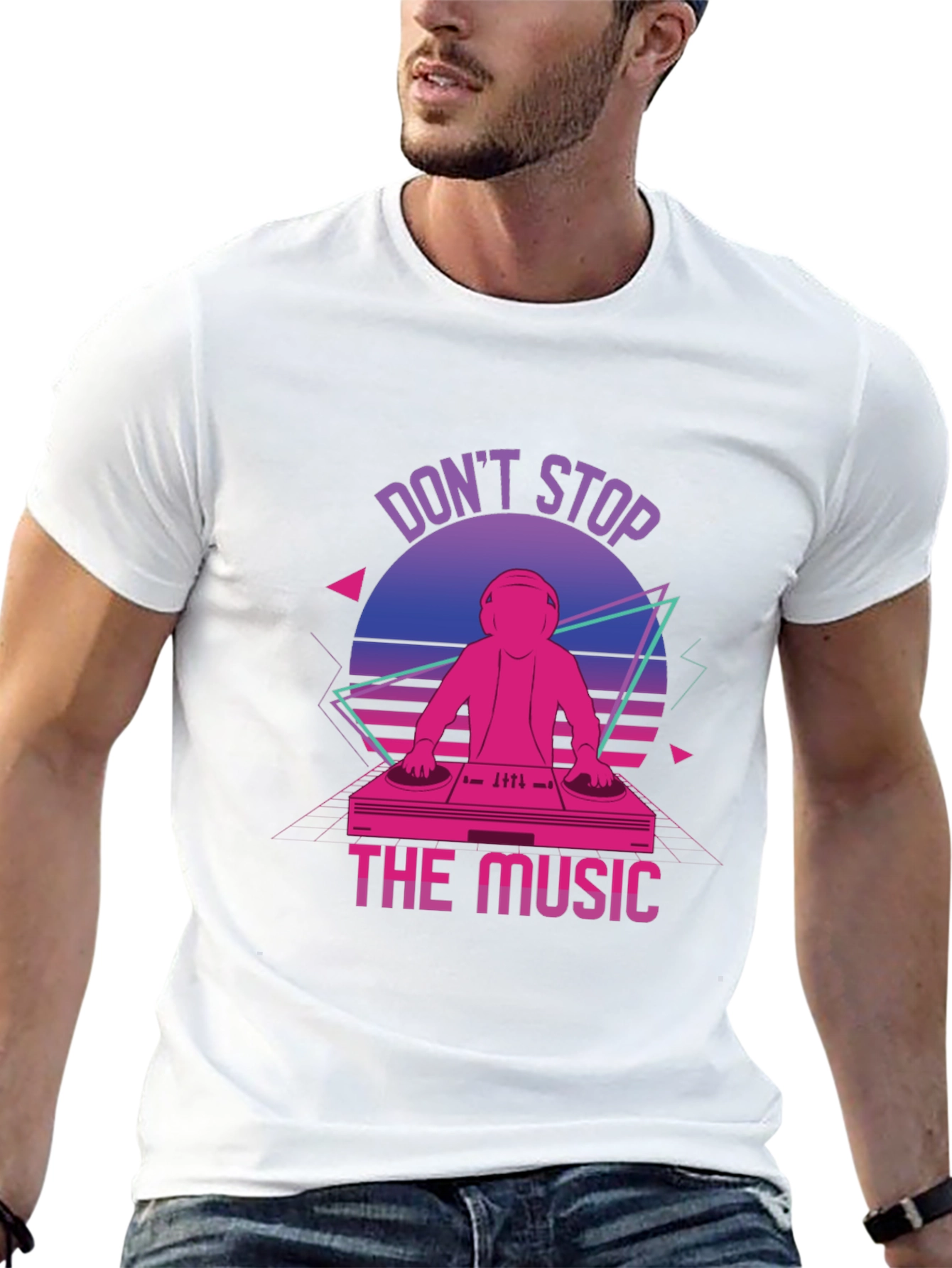 Retro DJ T-Shirt - Dont Stop The Music!