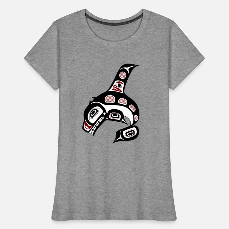 Native American Red Black Haida Orca Killer Whale