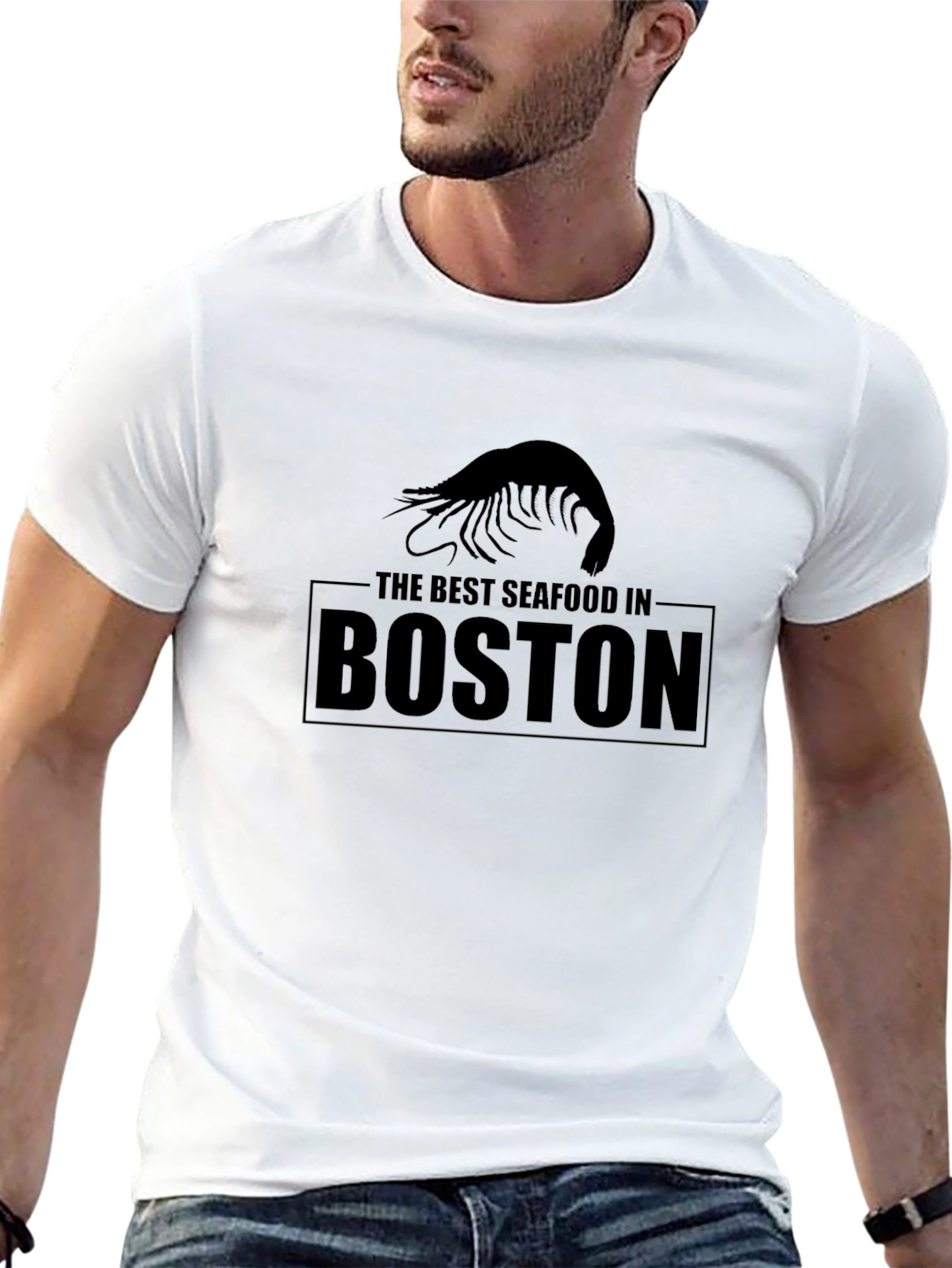 Best Seafood in Boston T-Shirt - Black