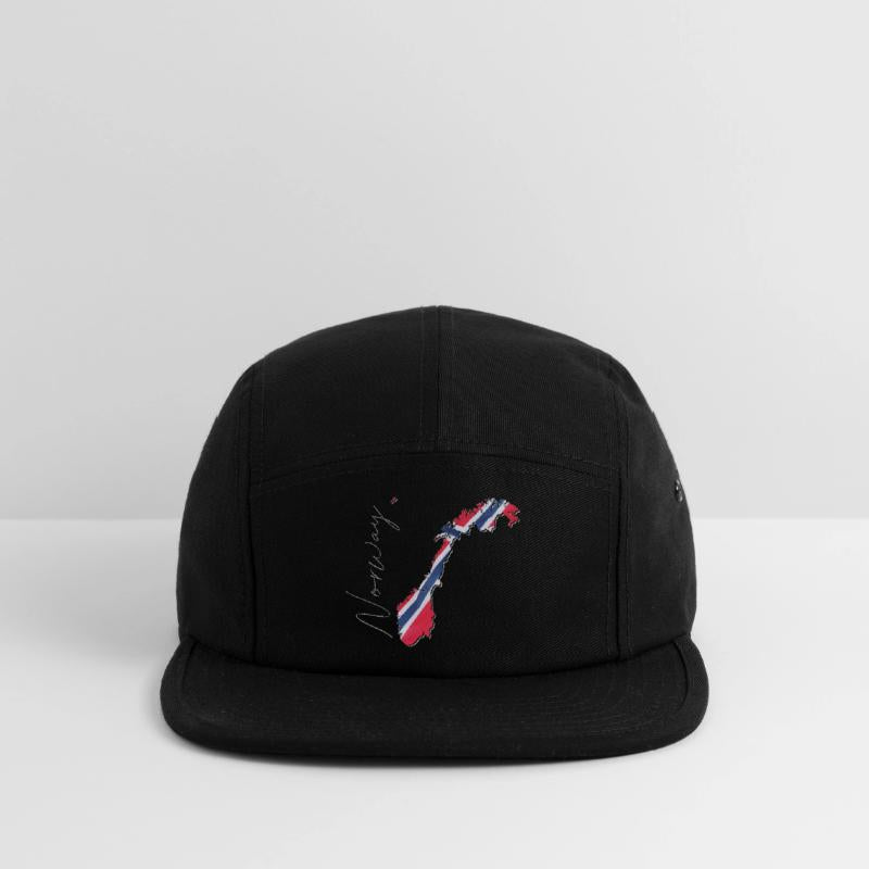 Norway Flag in Norway Map EN